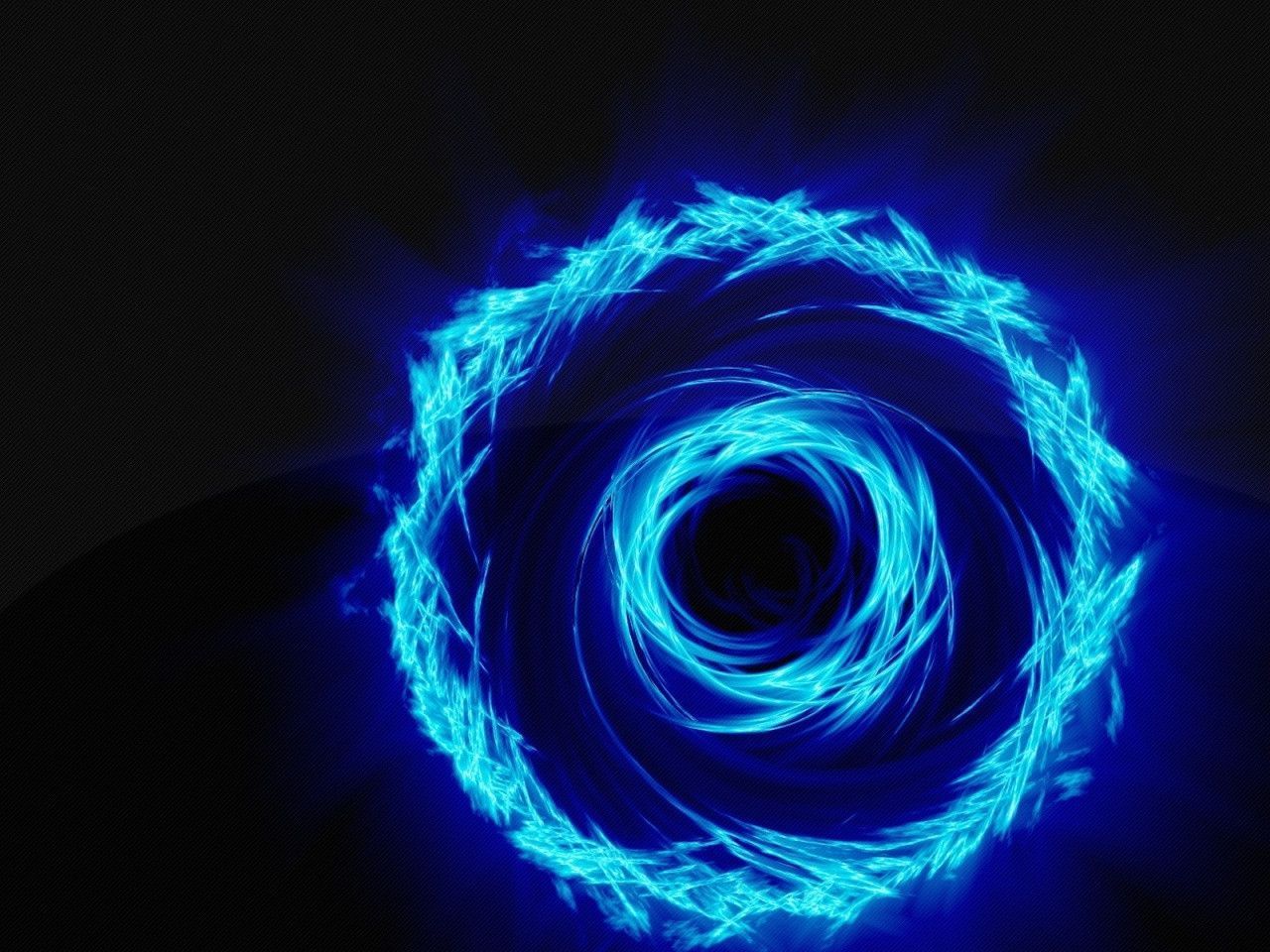 Anello di fiamme blu, 1280x960 720p, Laptop