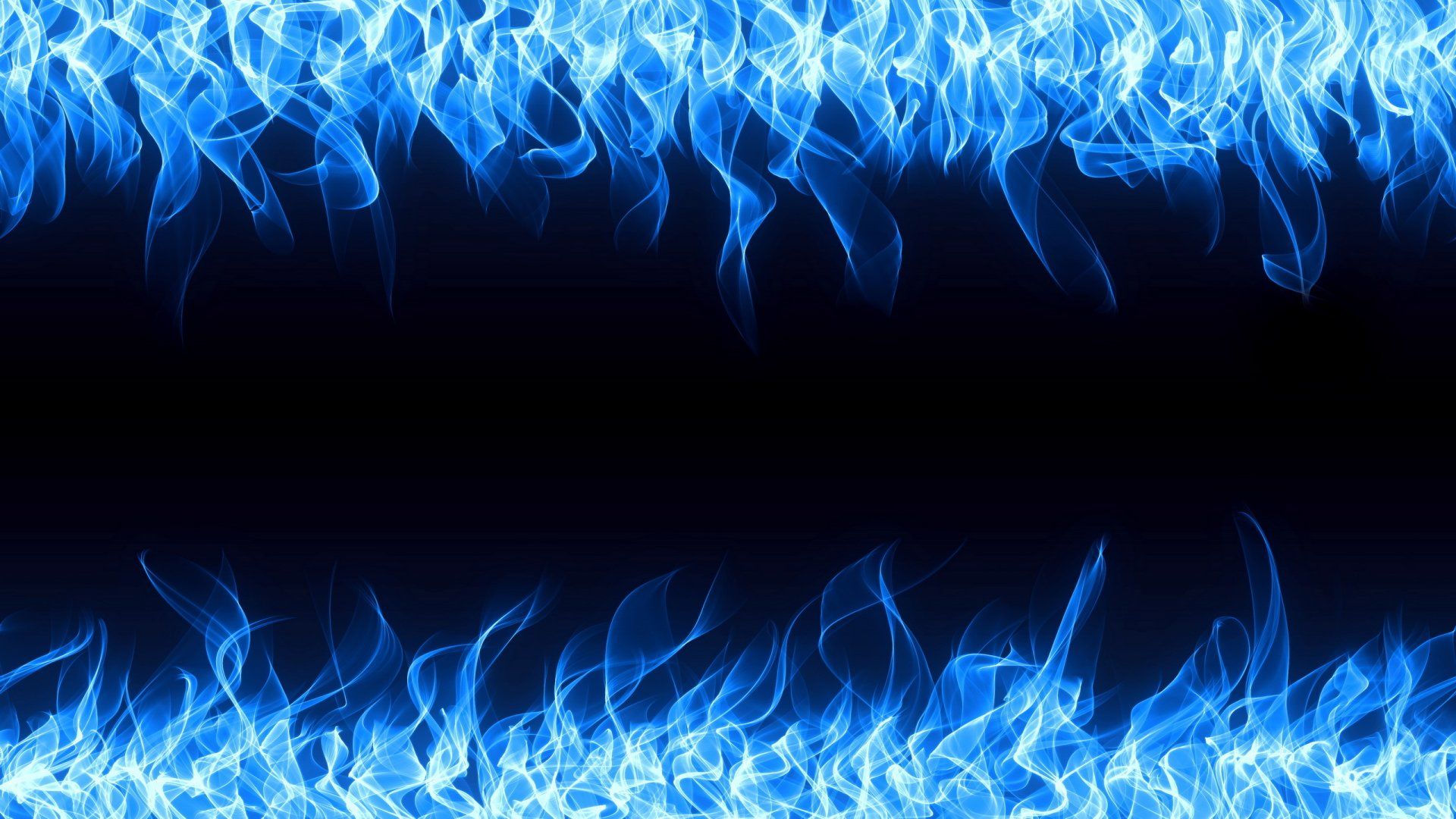 Fiamme blu su sfondo nero, 1920x1080 Full HD, Desktop