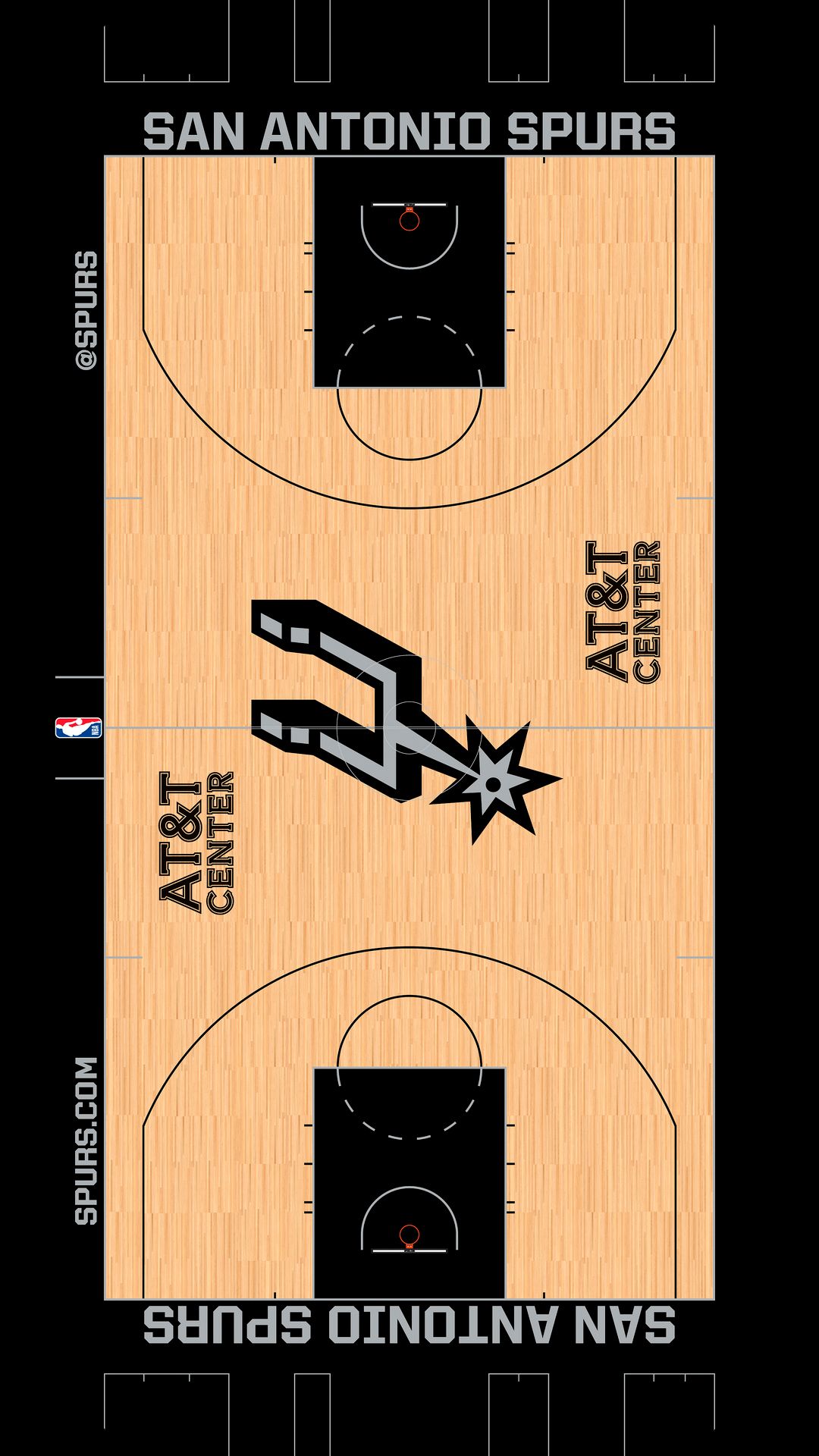San Antonio Spurs basket, 750x1334 Verticale, Mobile