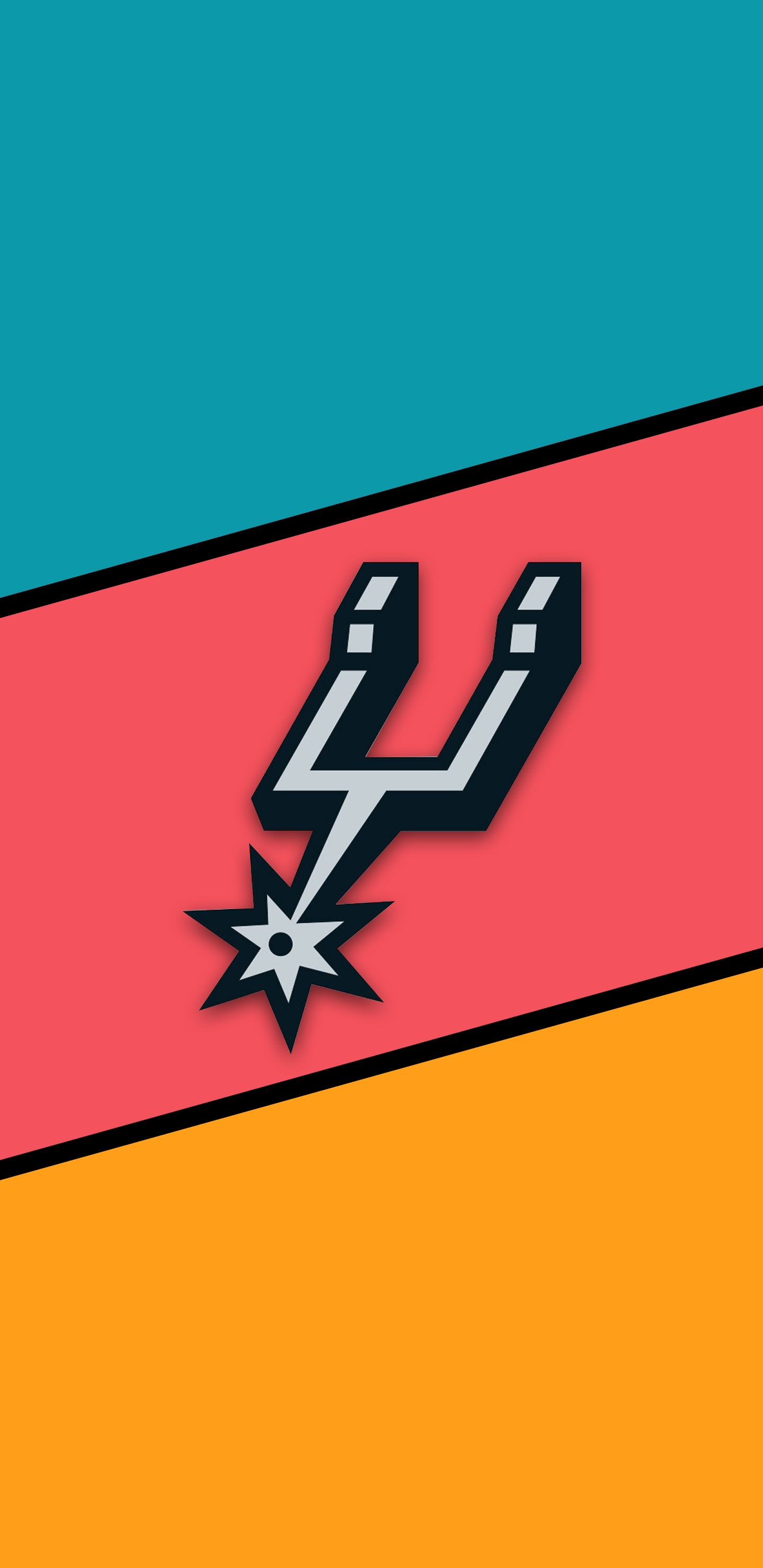 Logo San Antonio Spurs, 1440x2960 Full HD Verticale, iPhone