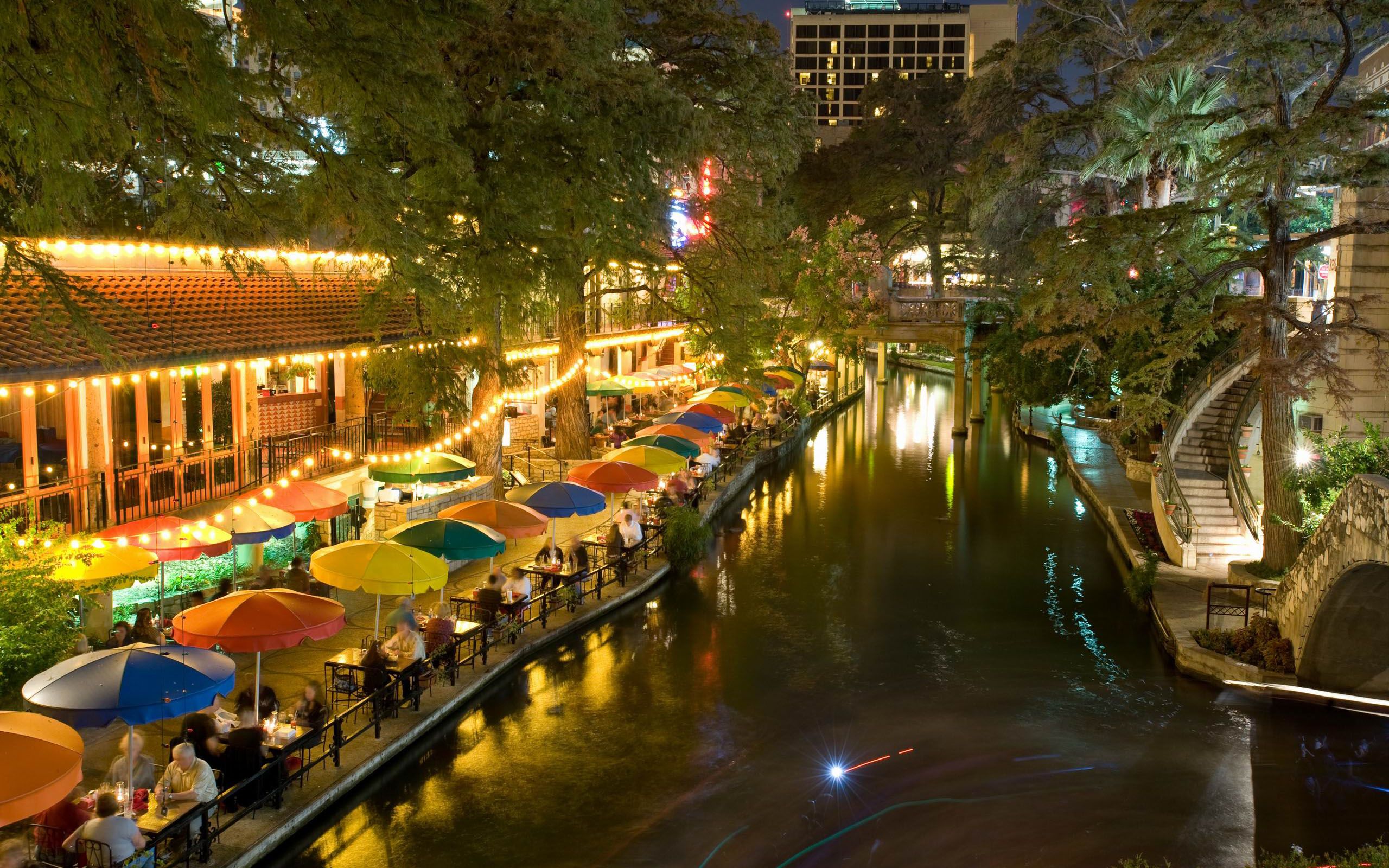 Skyline notturno San Antonio, 1600x1000 HD Ready, PC