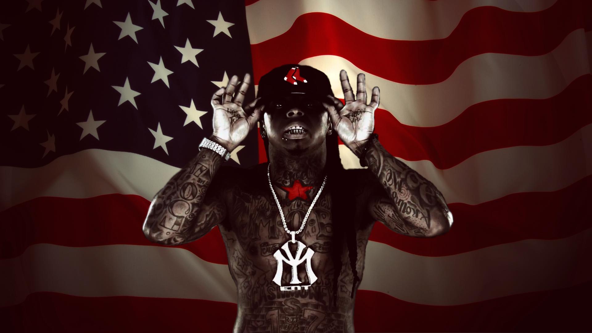 Rapper tatuato bandiera americana, 1920x1080 Full HD 1080p, Desktop