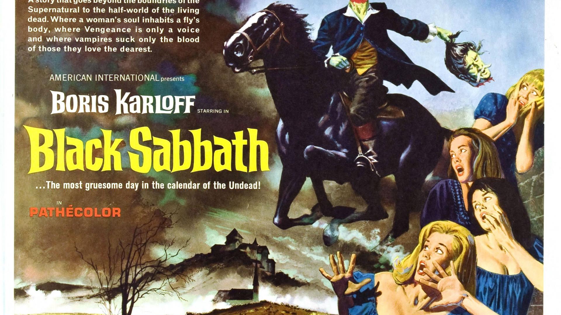 Poster horror Black Sabbath vintage, 1920x1080 1080p, PC