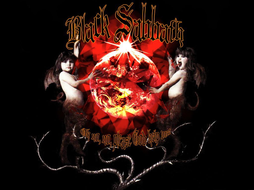 Black Sabbath logo demoni rosso, 1024x768 HD, Laptop