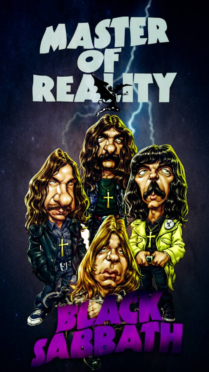 Black Sabbath caricature banda musicale, 720x1280 Full HD Verticale, Google Pixel
