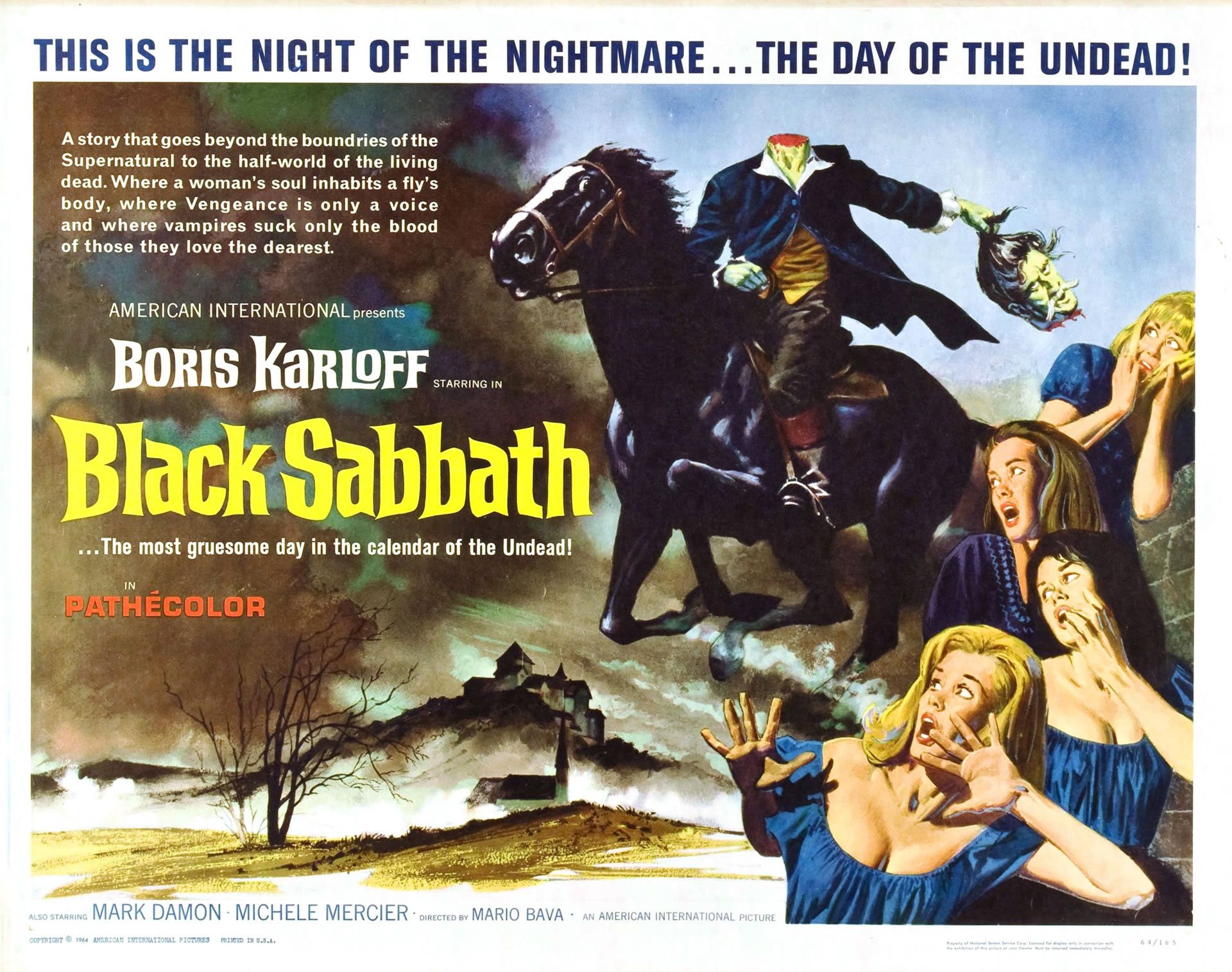 Poster film Black Sabbath horror, 1920x1515 Full HD+ WUXGA, Desktop