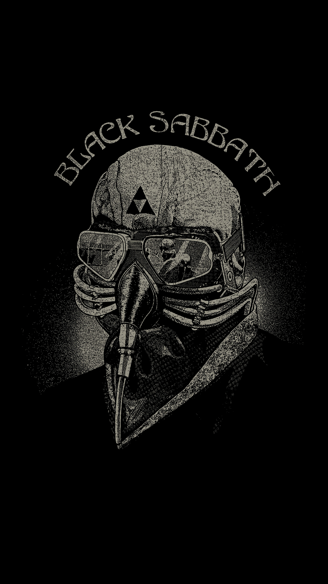 Black Sabbath maschera antigas, 1080x1920 Verticale, Telefono