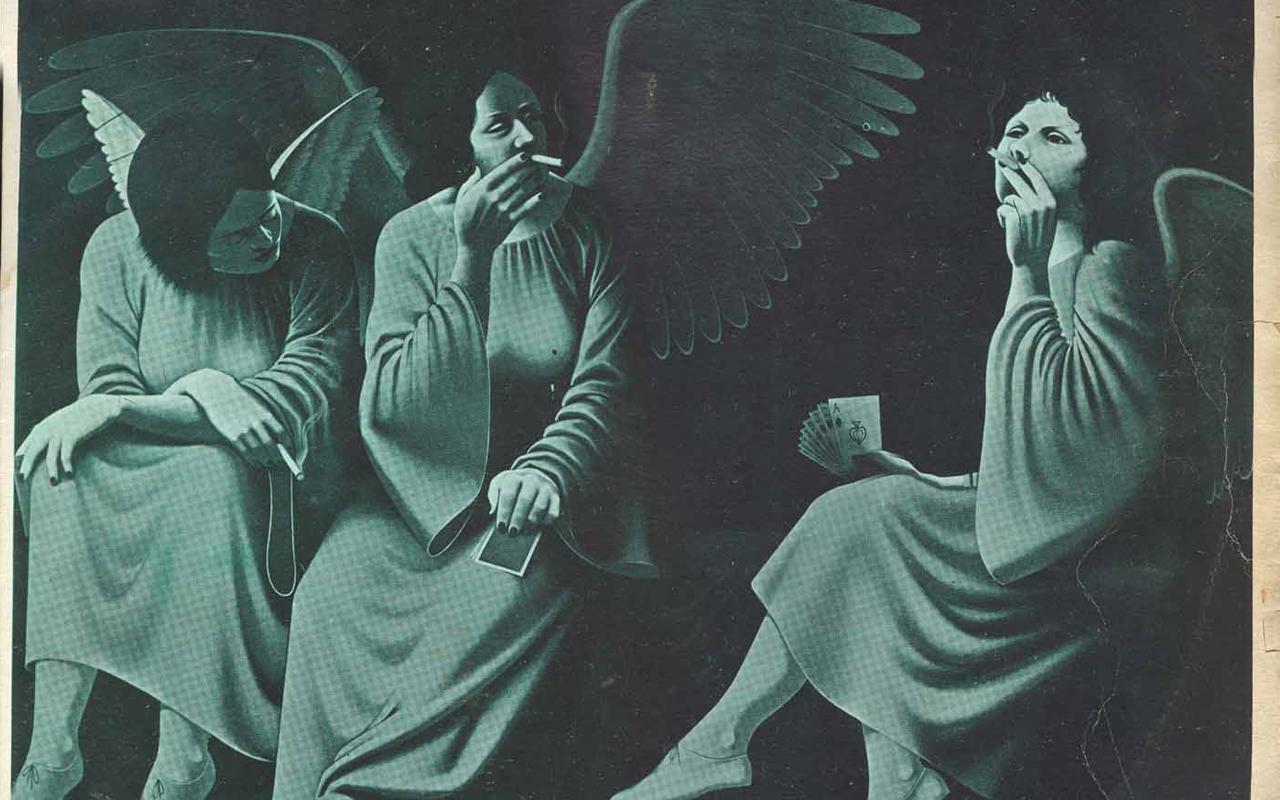 Figure alate stile horror vintage, 1280x800 720p, Laptop