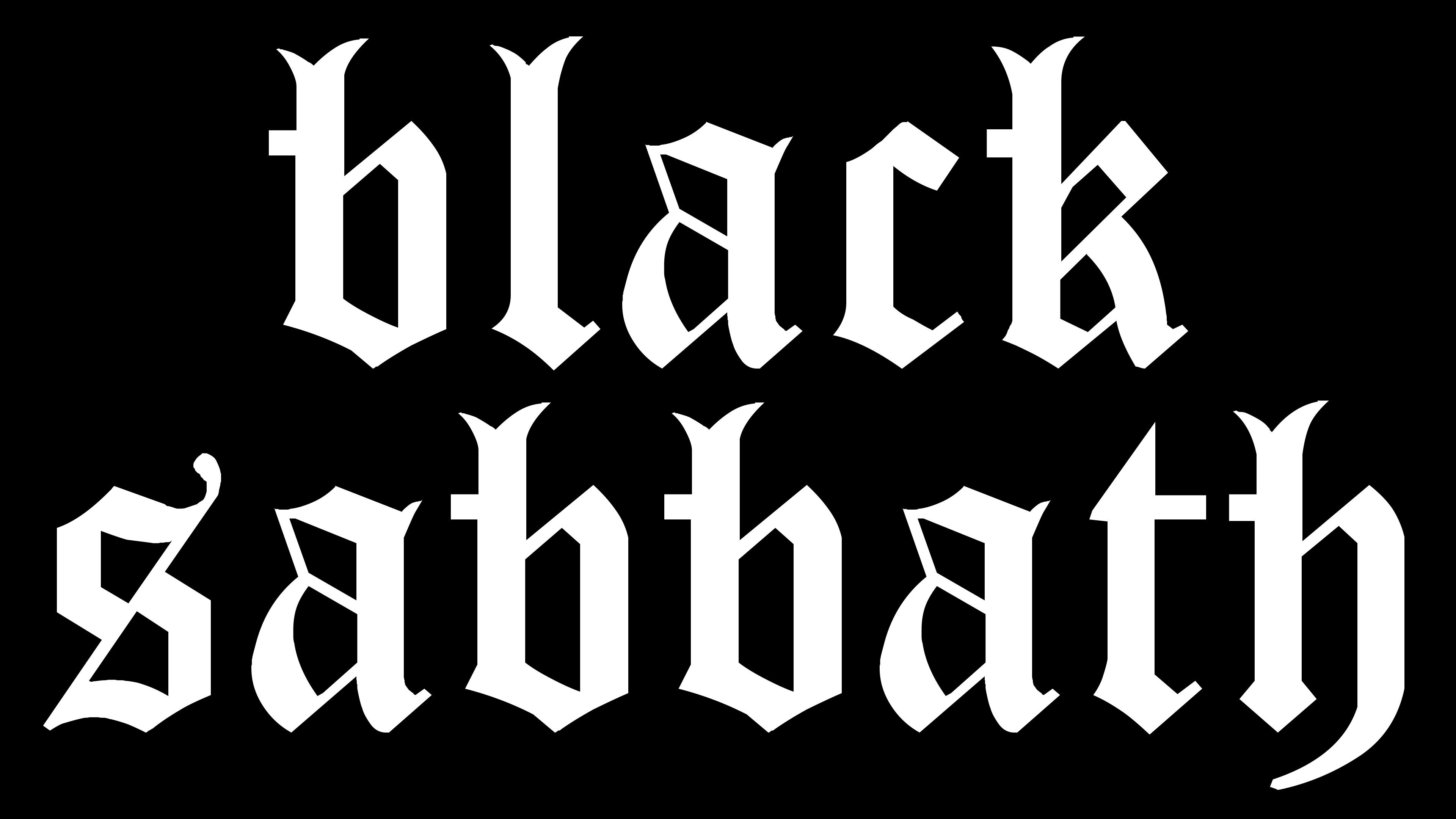 Logo testo Black Sabbath, 3840x2160 Ultra HD, 4K TV
