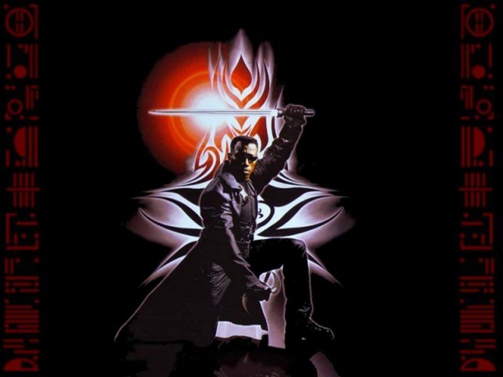 Blade con spada, sfondo scuro, 1024x768 HD, Desktop