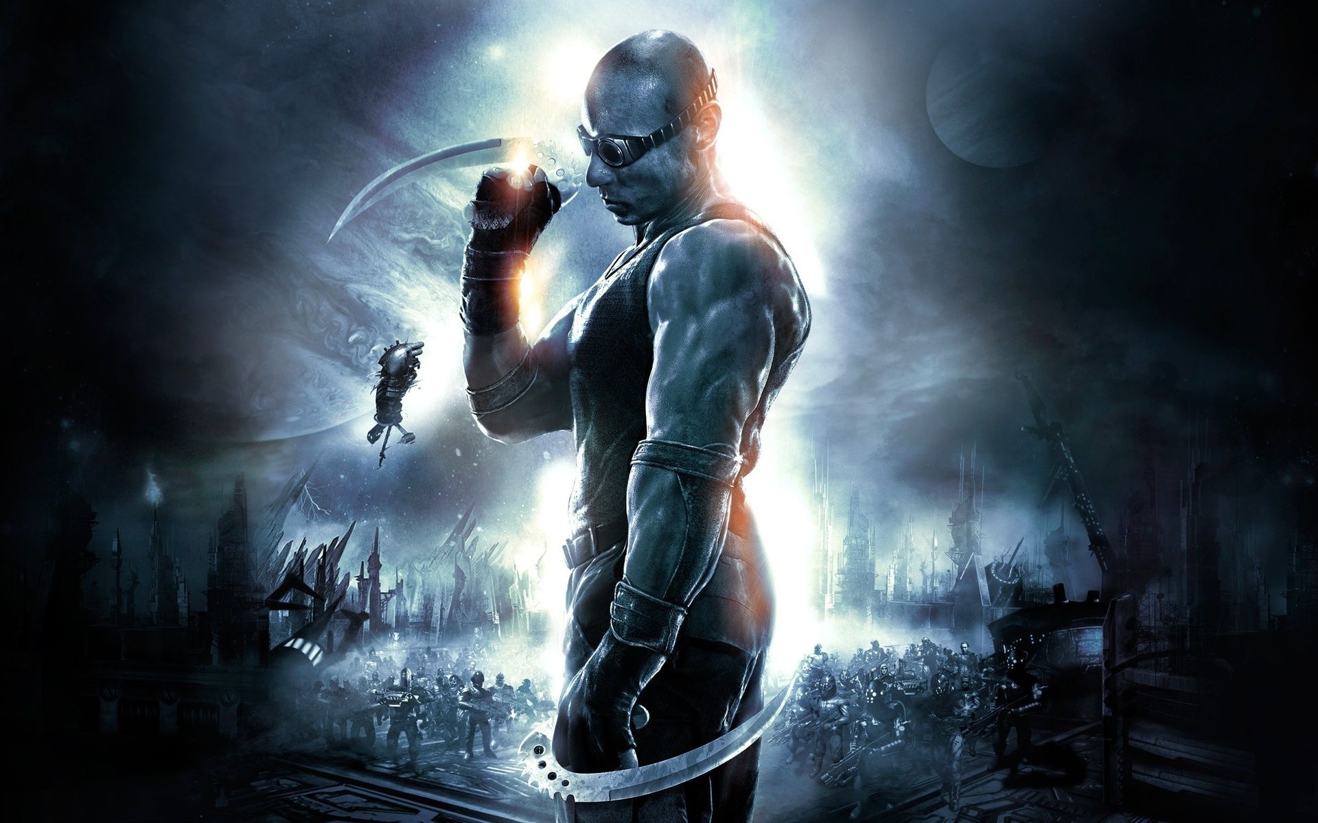 Blade guerriero con spada, scena epica, 1920x1200 Full HD+ WUXGA, PC Desktop