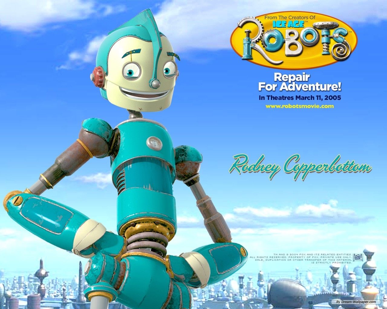 Rodney Copperbottom, Robots film, 1280x1024 720p, Laptop