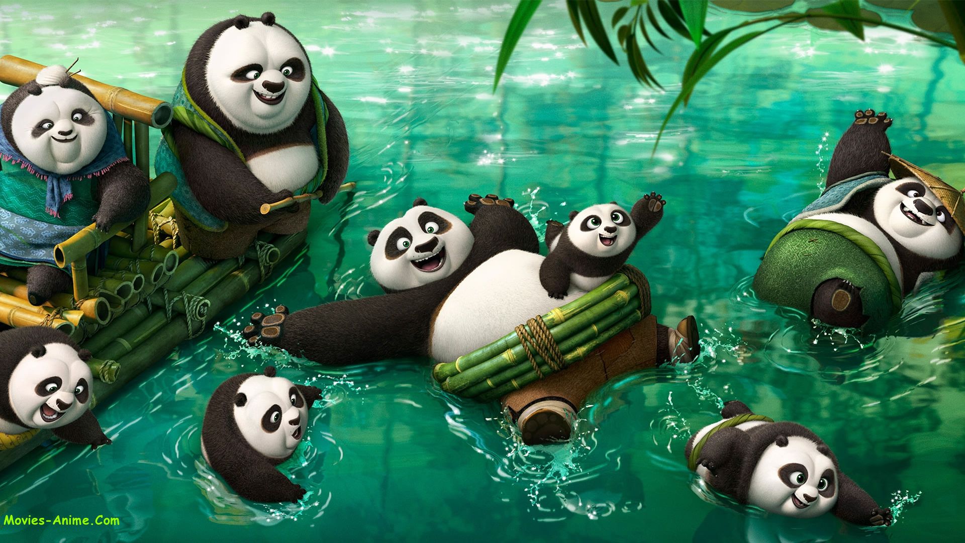 Kung Fu Panda panda nell'acqua, DreamWorks, 1920x1080 1080p, Desktop
