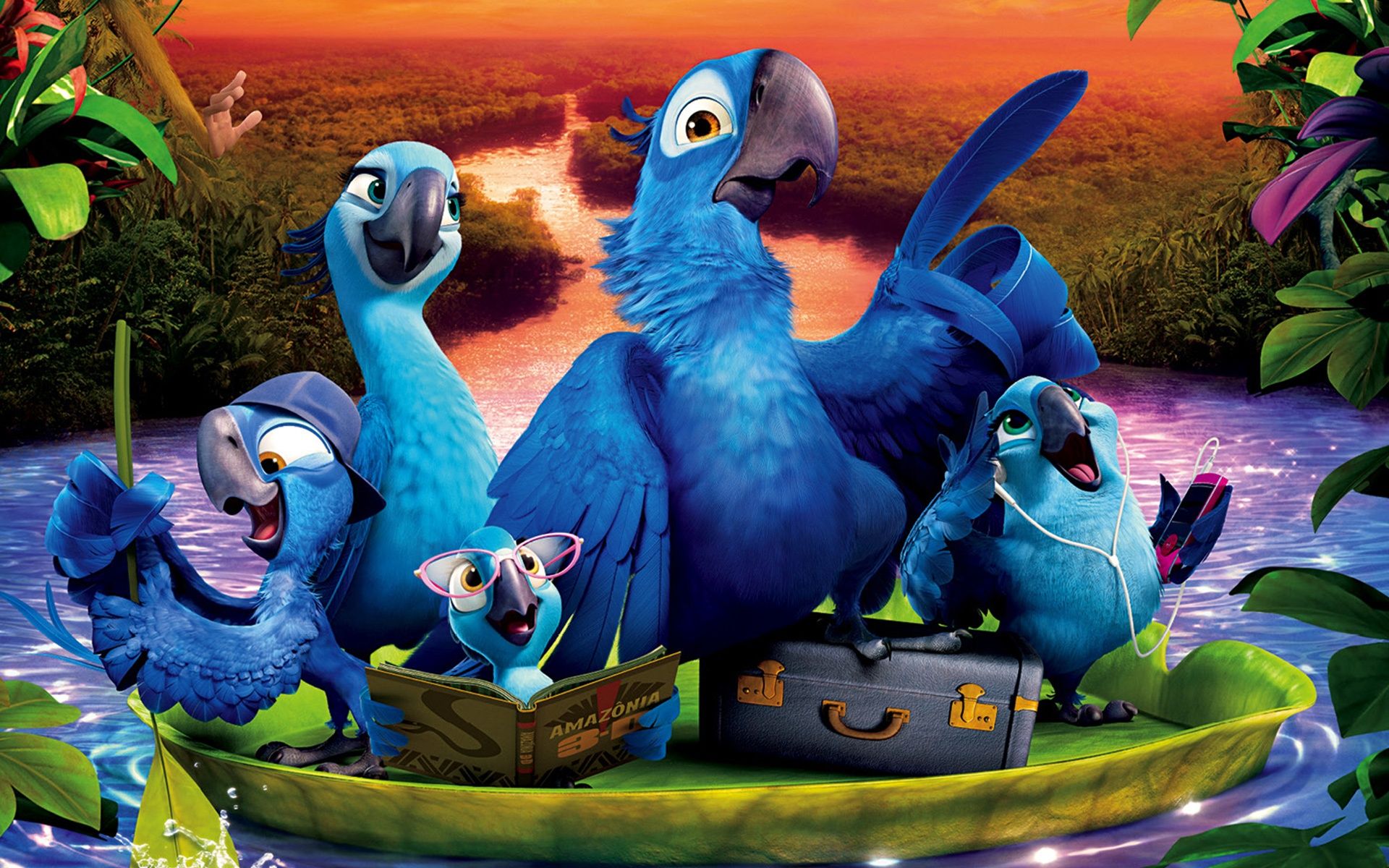 Pappagalli blu Rio film, 1920x1200 Full HD+, PC