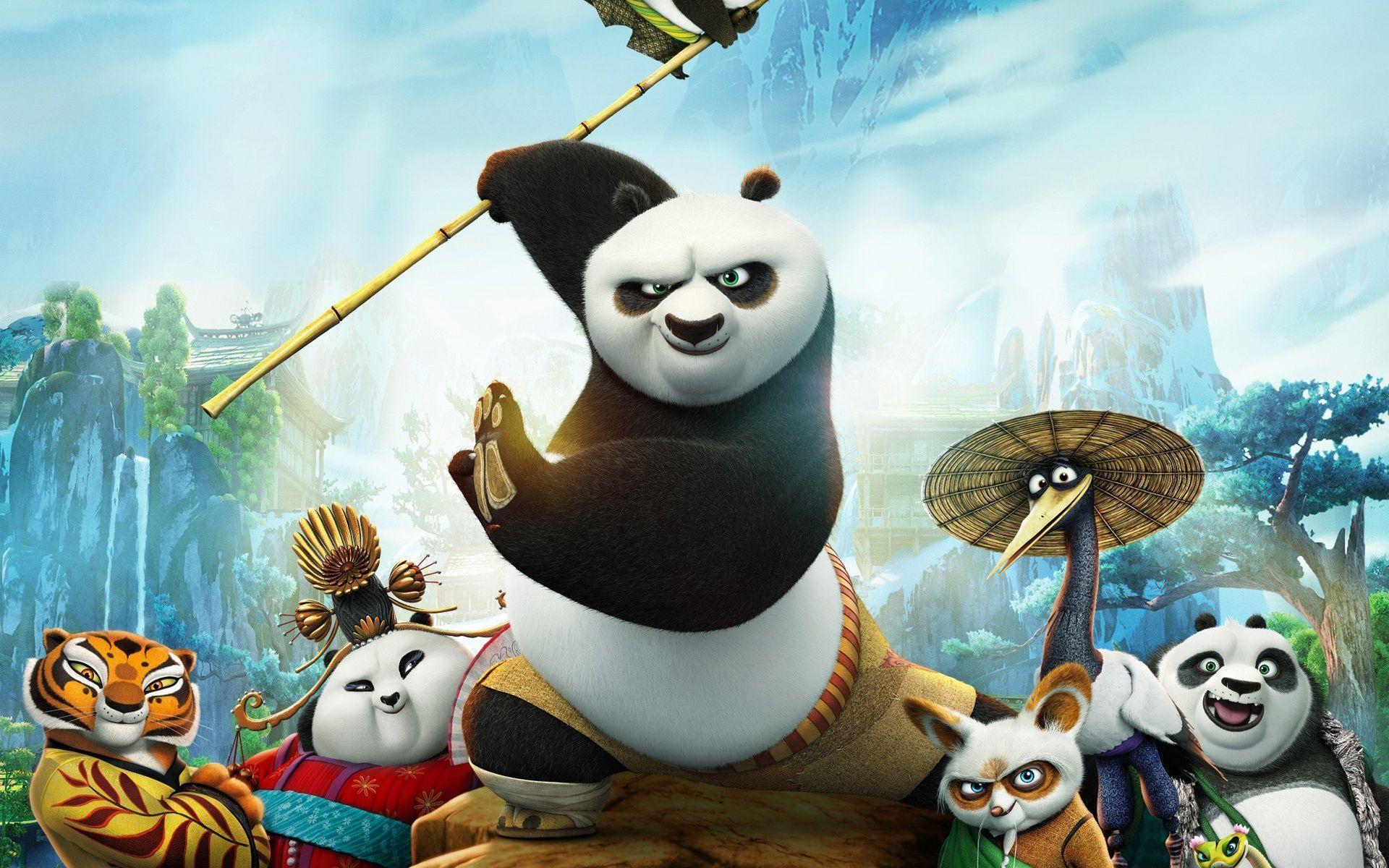 Kung Fu Panda personaggi animati, DreamWorks, 1920x1200 Full HD+, Desktop