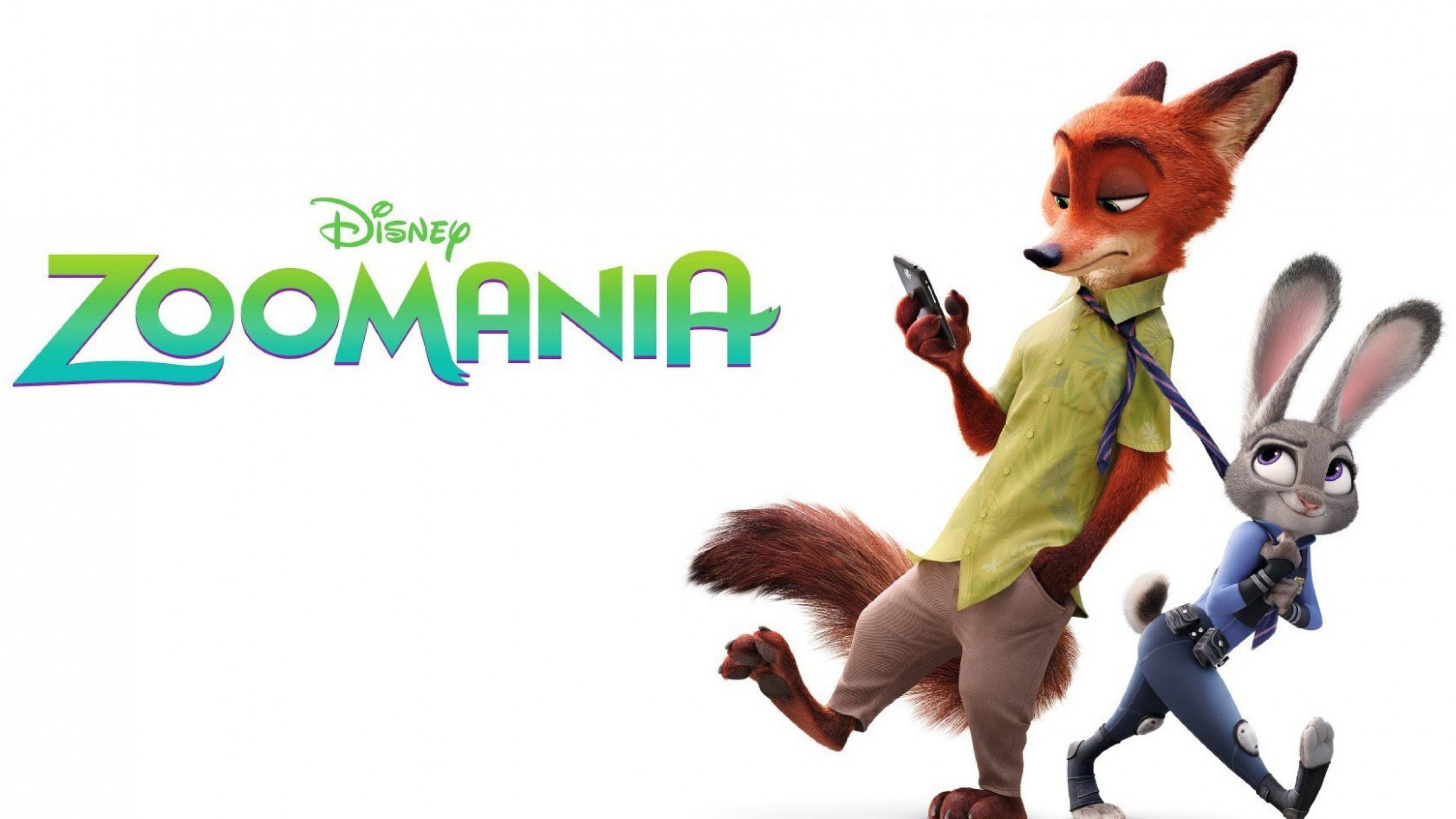 Zootropolis Nick e Judy Disney, classici d'animazione, 3840x2160 4K Ultra HD, Monitor 4K