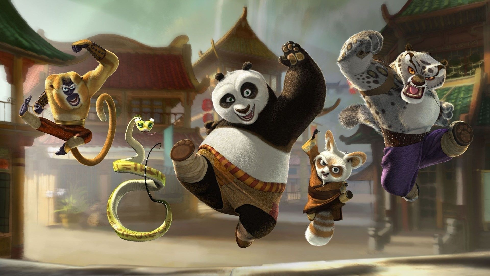 Kung Fu Panda personaggi, 1920x1080 Full HD 1080p, Desktop