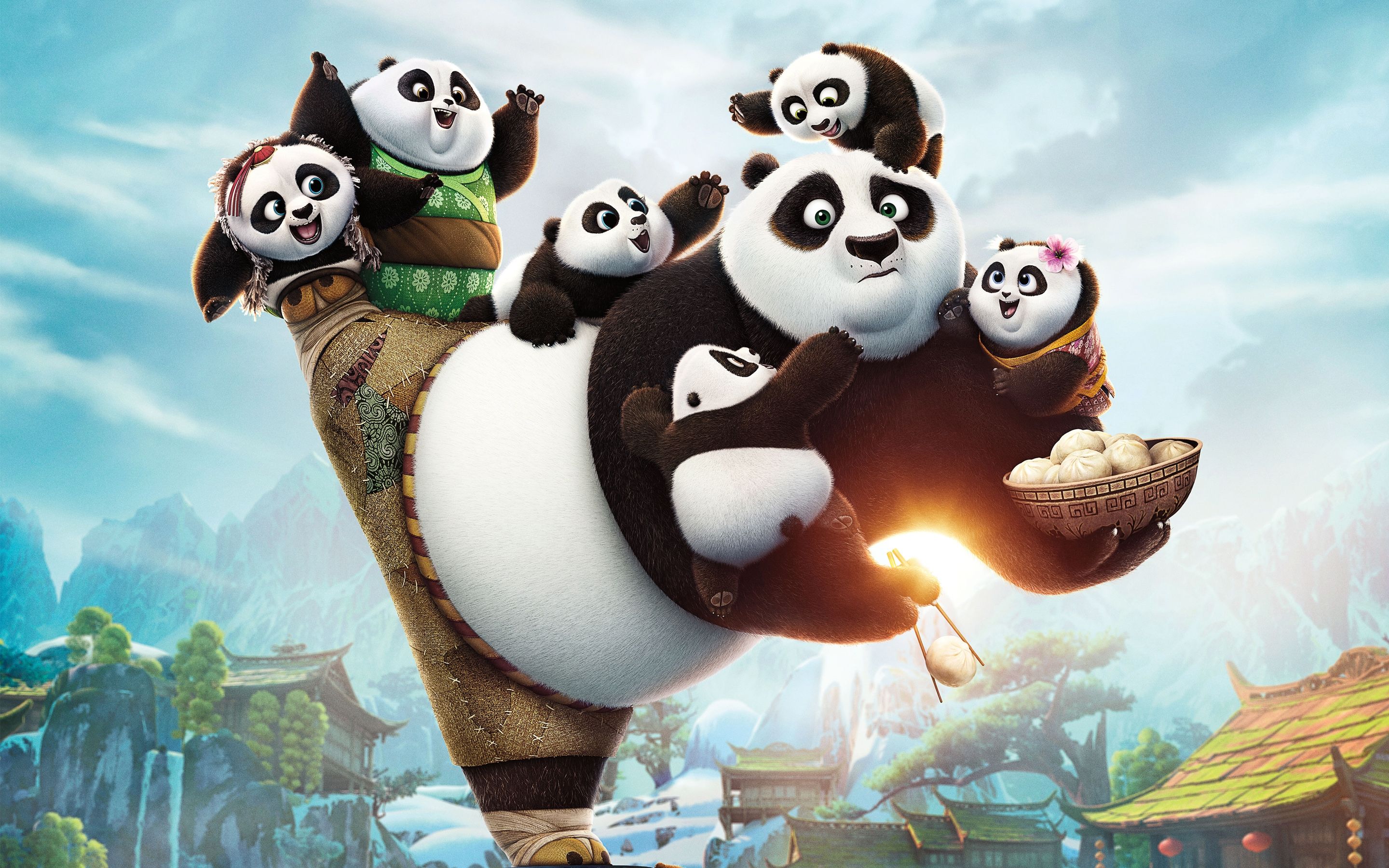 Kung Fu Panda cuccioli panda, 2880x1800 WQXGA, MacBook Pro