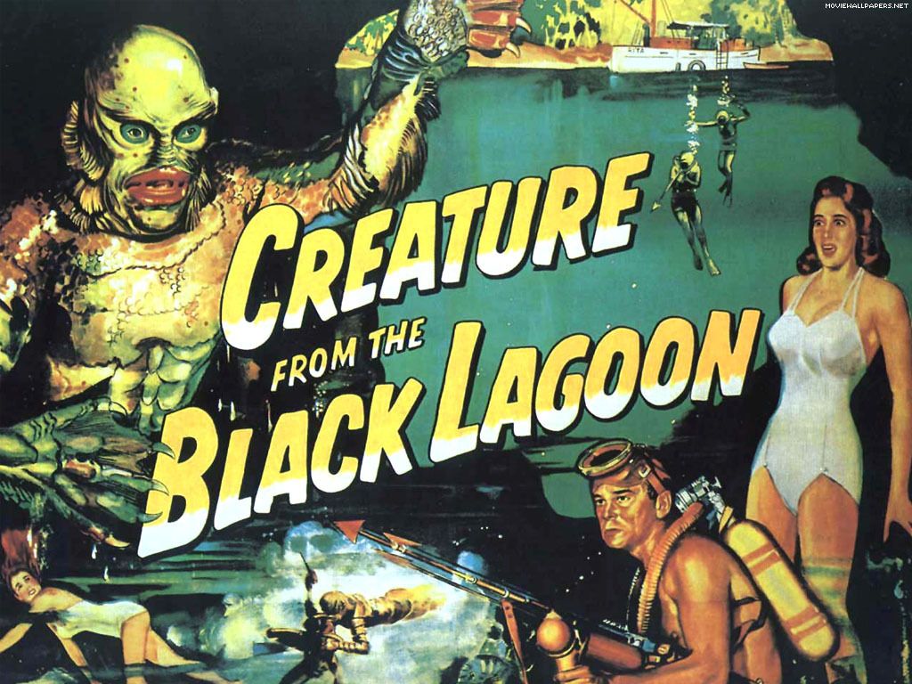 Poster Creature from the Black Lagoon, 1024x768 HD, Laptop