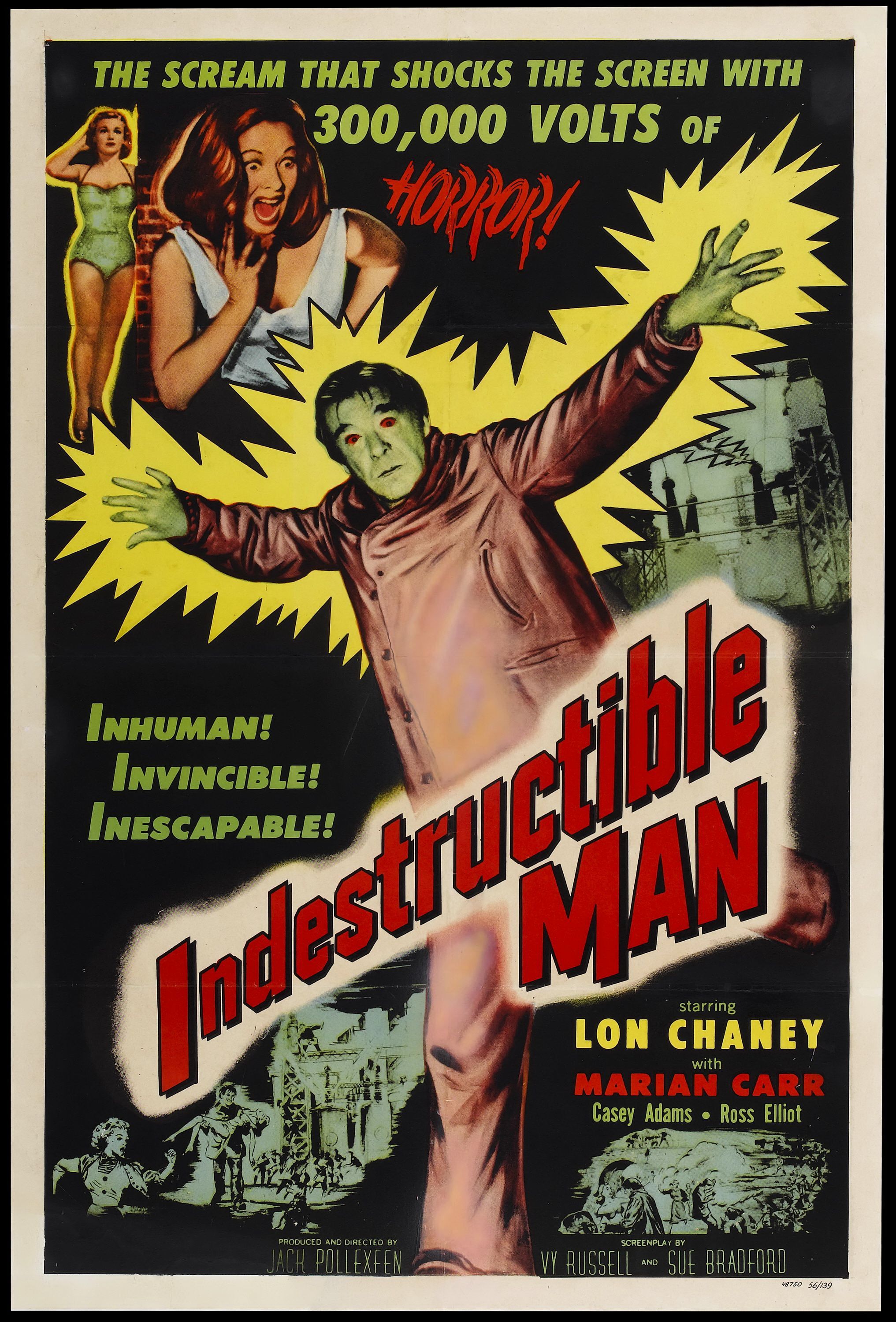Poster Indestructible Man vintage, 2033x3000 Verticale, Telefono
