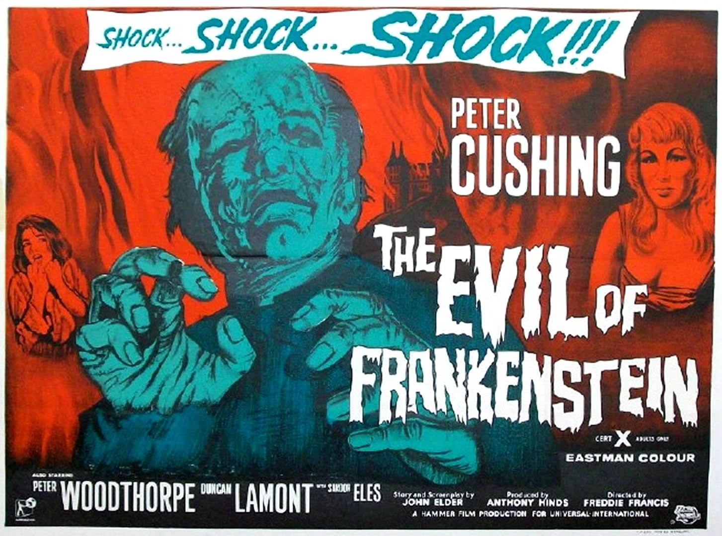 Poster The Evil of Frankenstein, 1453x1080 HD, Desktop