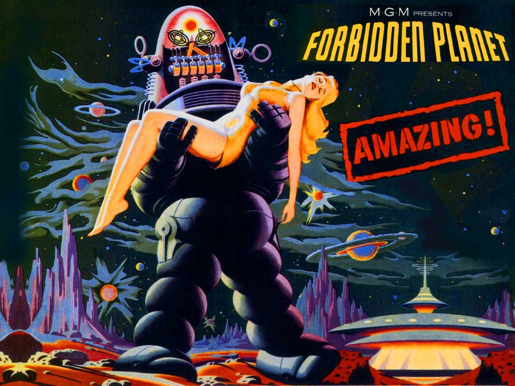 Robot Robby regge donna, Forbidden Planet, 1024x768 HD, Desktop