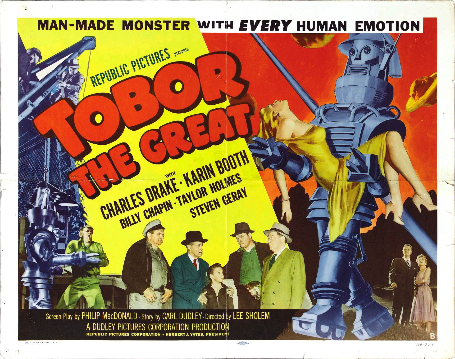 Poster Tobor the Great robot, 1920x1517 WUXGA, Desktop
