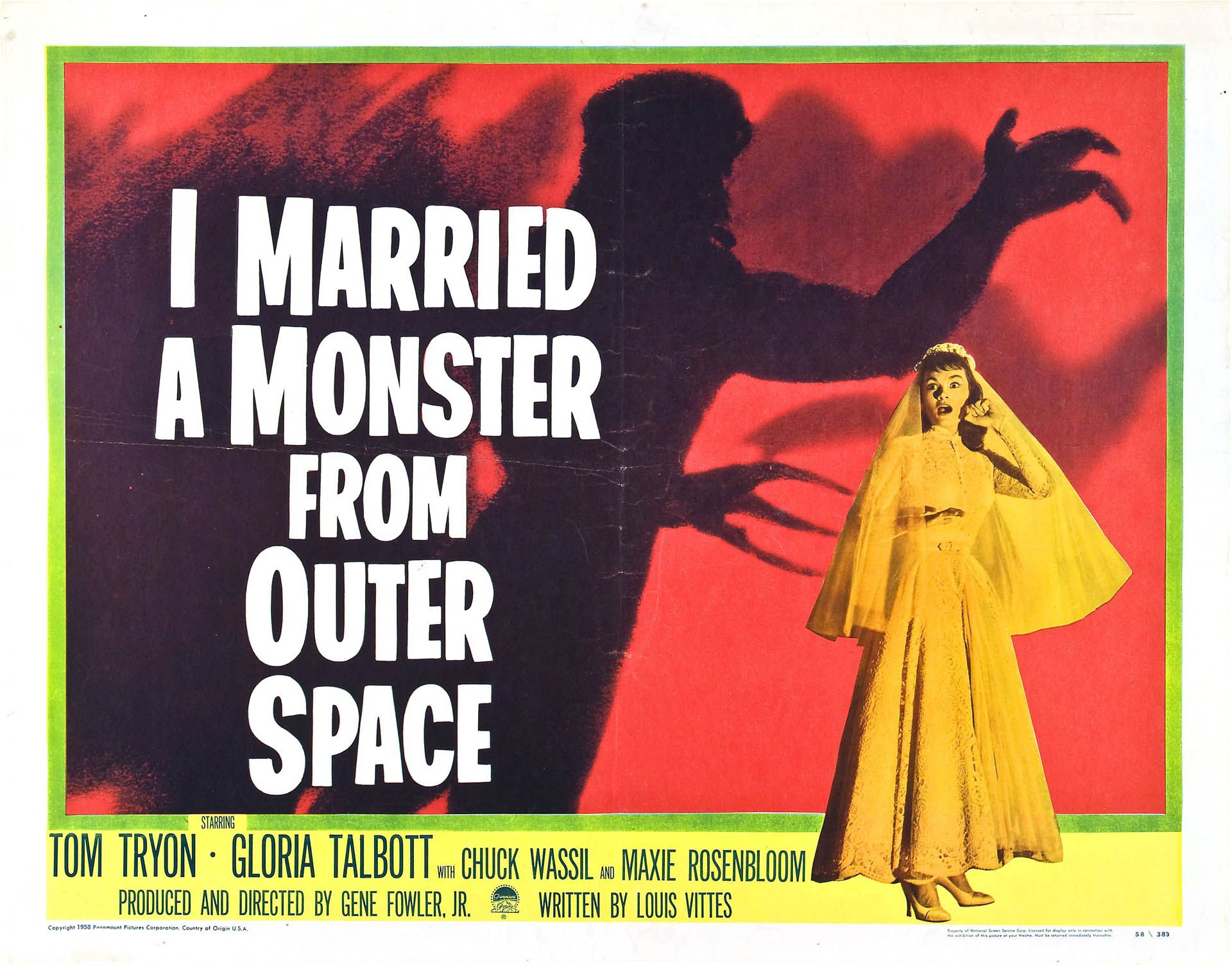 Poster horror anni '50 mostro, 1920x1503 Full HD+ WUXGA, PC Desktop