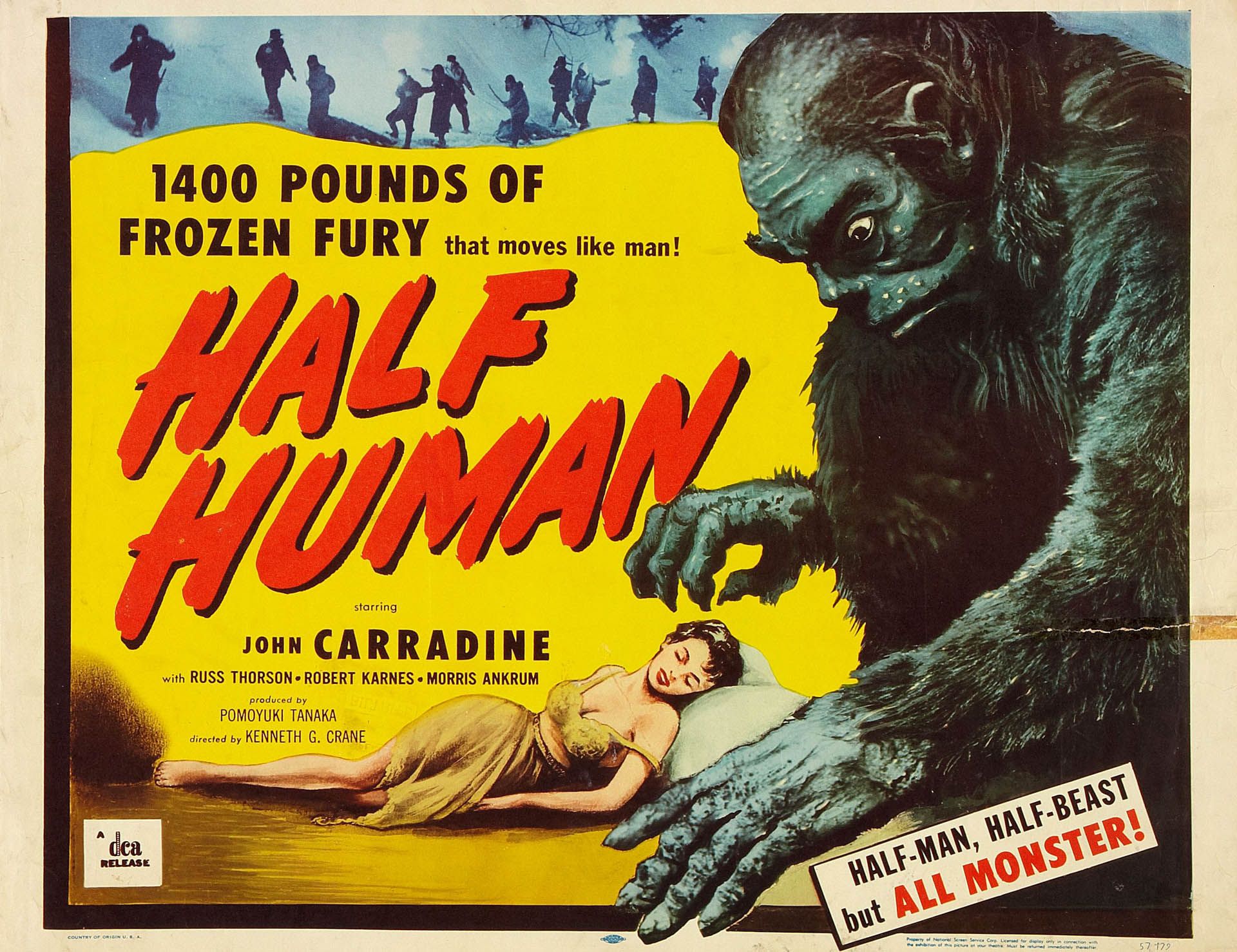 Poster film Half Human, 1920x1478 Full HD+, PC Desktop
