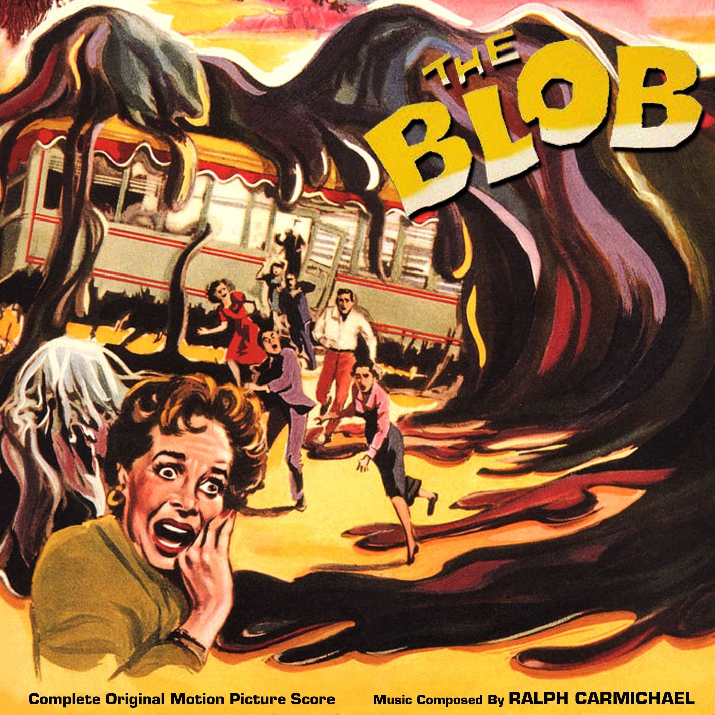 The Blob poster horror anni 50, 1417x1417 HD, Desktop