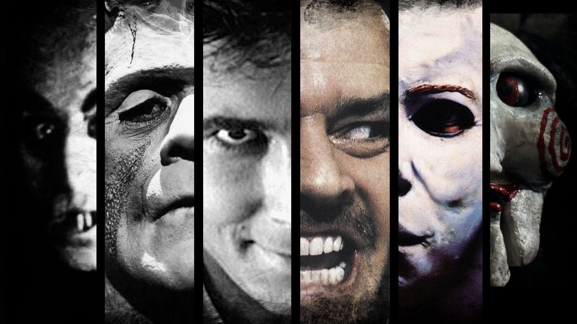 Collage volti mostri horror, 1920x1080 1080p, Desktop