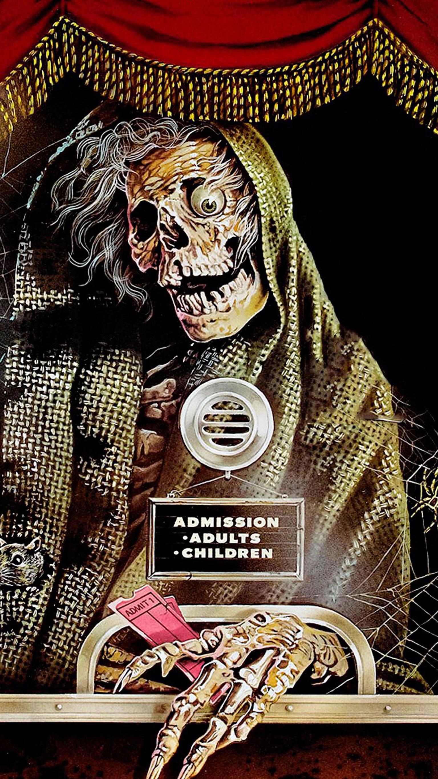 Scheletro biglietteria cinema horror, 1536x2732 Verticale, Telefono