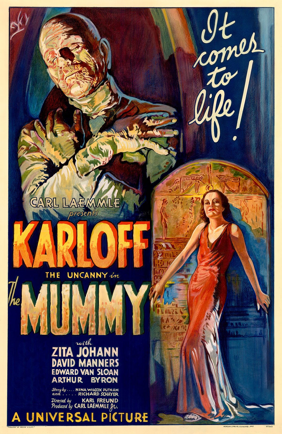 Poster La Mummia Karloff, 1200x1842 Verticale, Mobile