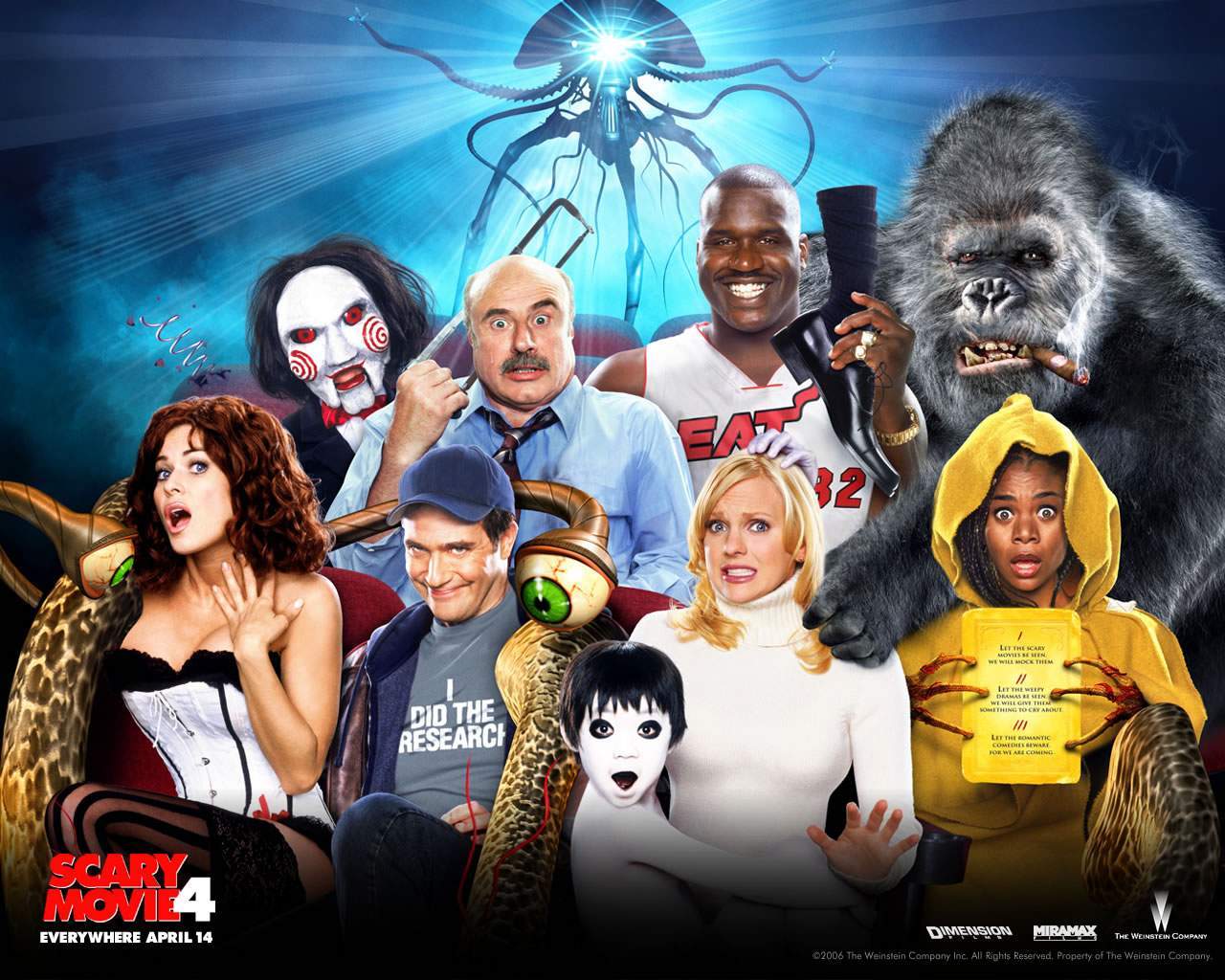 Poster Scary Movie 4 personaggi, 1280x1024 HD, ROG Asus Laptop