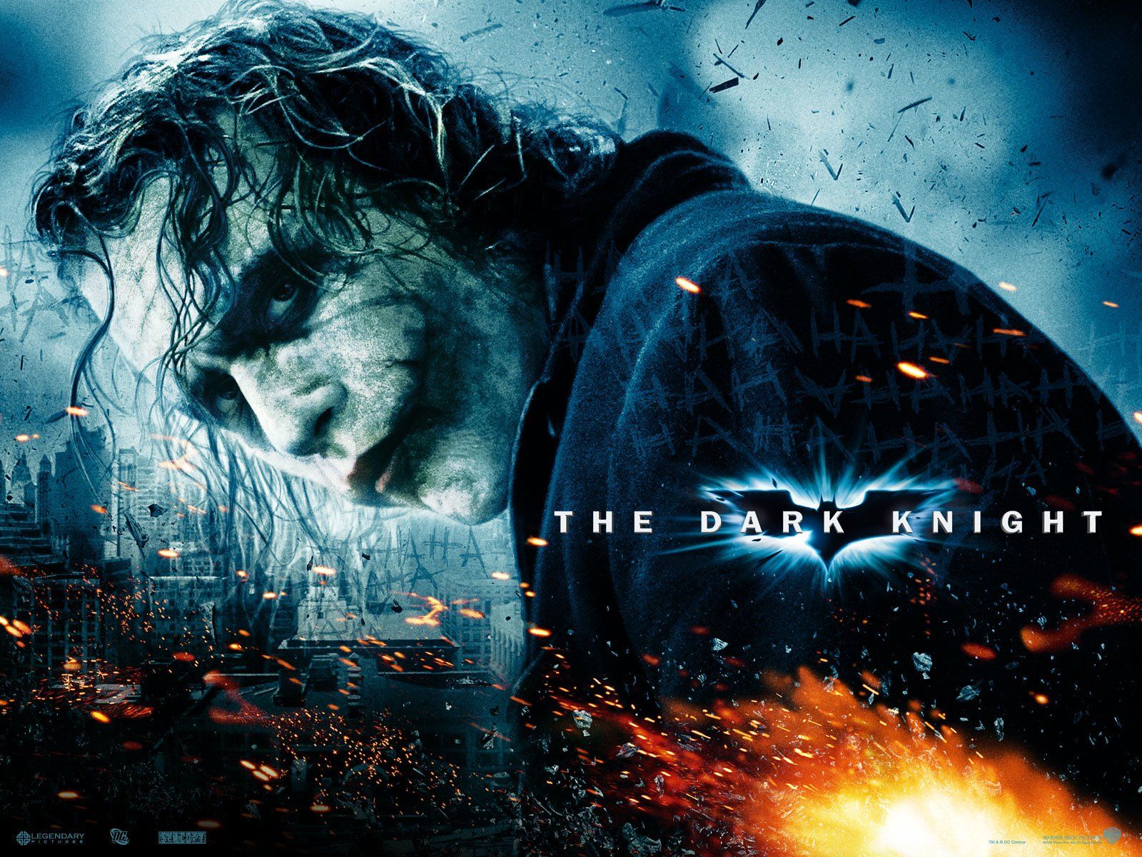 Joker, The Dark Knight poster, nemesi di Batman, 1600x1200 HD, PC