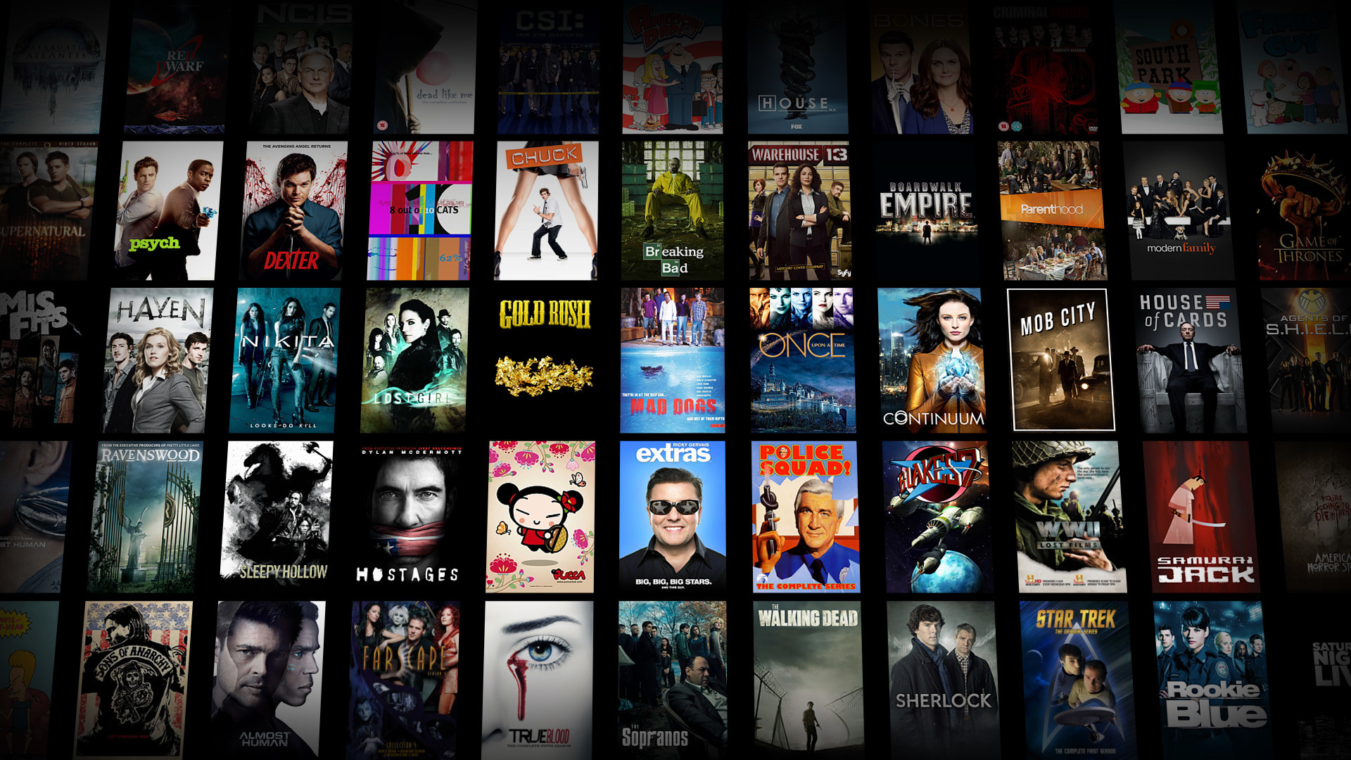 Griglia poster film e serie, 1920x1080 1080p, Laptop