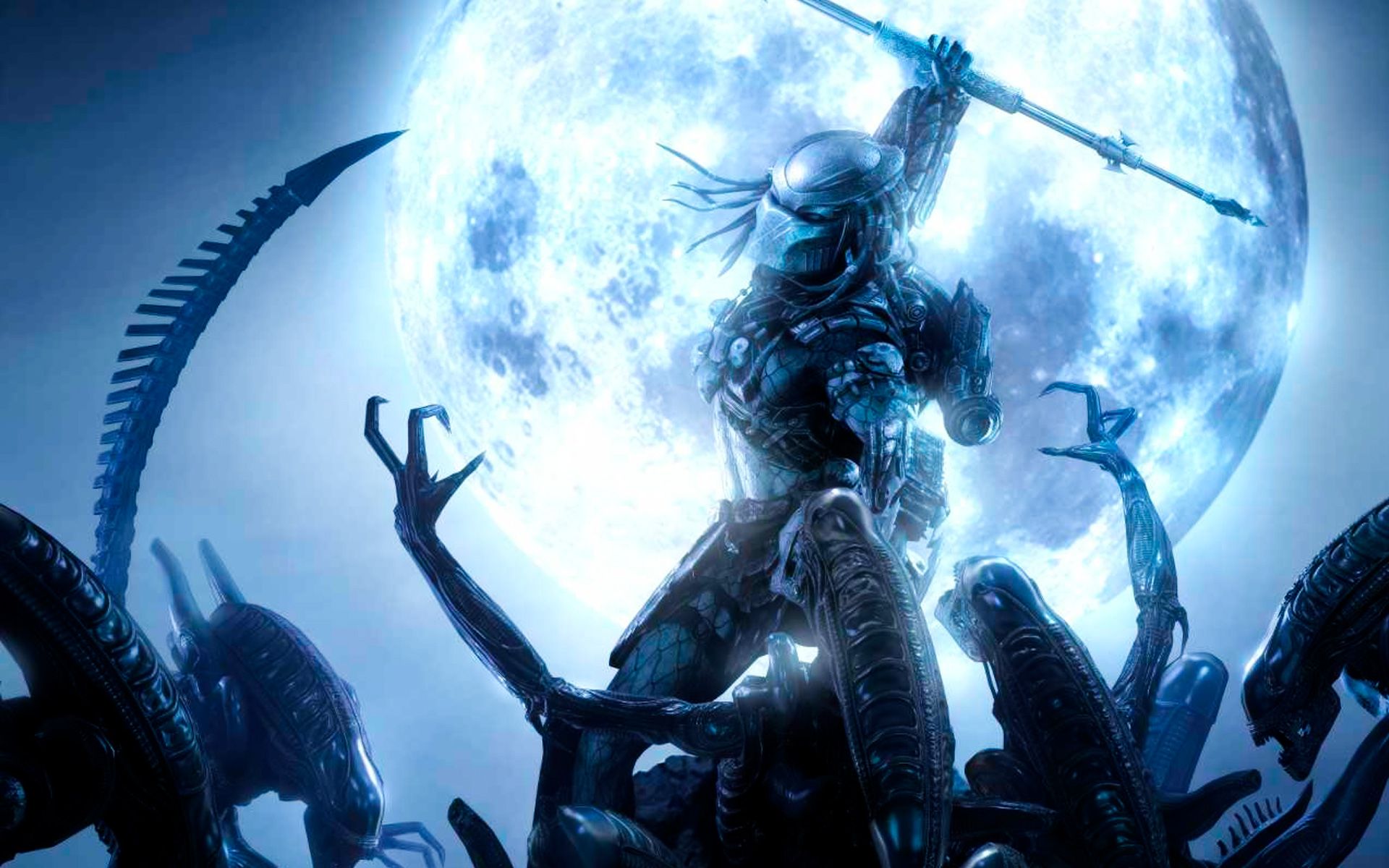 Predator con maschera metallica, 1920x1080 Full HD, Laptop