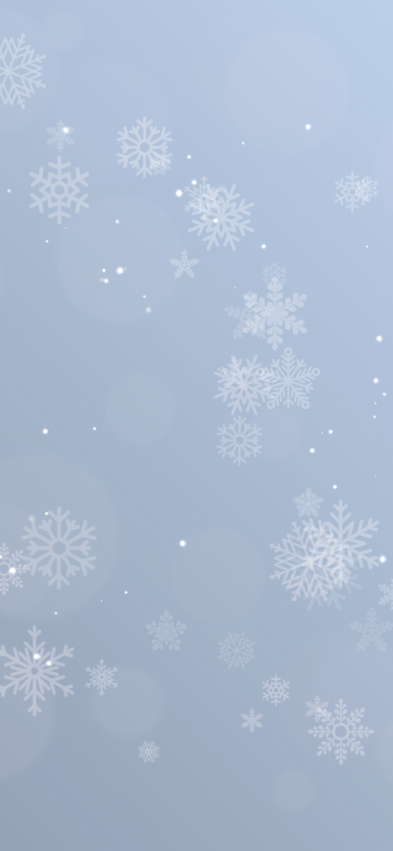 Fiocchi di neve azzurro chiaro, 1284x2778 Full HD Verticale, iPhone