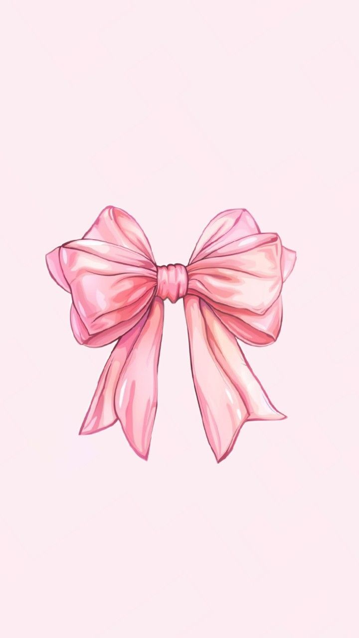 Fiocco rosa acquerello, 720x1280 Full HD Verticale, iPhone