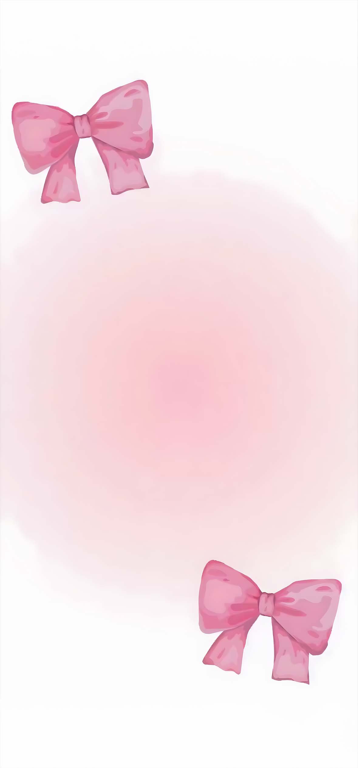 Fiocchi rosa acquerello, 1179x2526 Verticale, Telefono