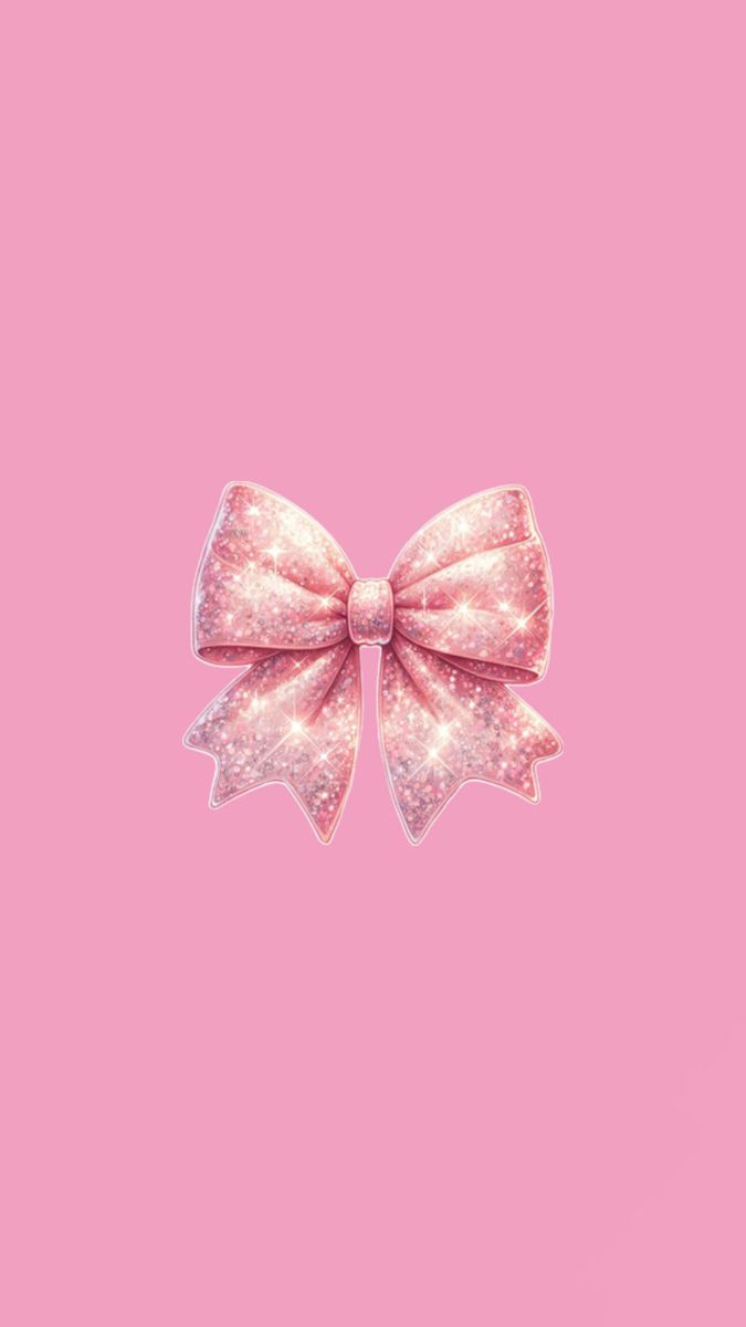 Fiocco rosa glitterato, 675x1200 Full HD Verticale, iPhone