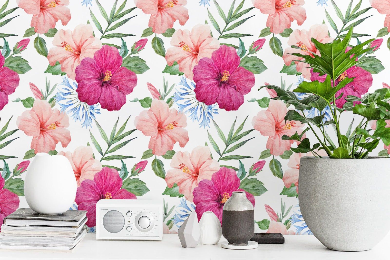 Fiori di ibisco rosa acquerello, 1600x1066 HD Ready, Acer Nitro