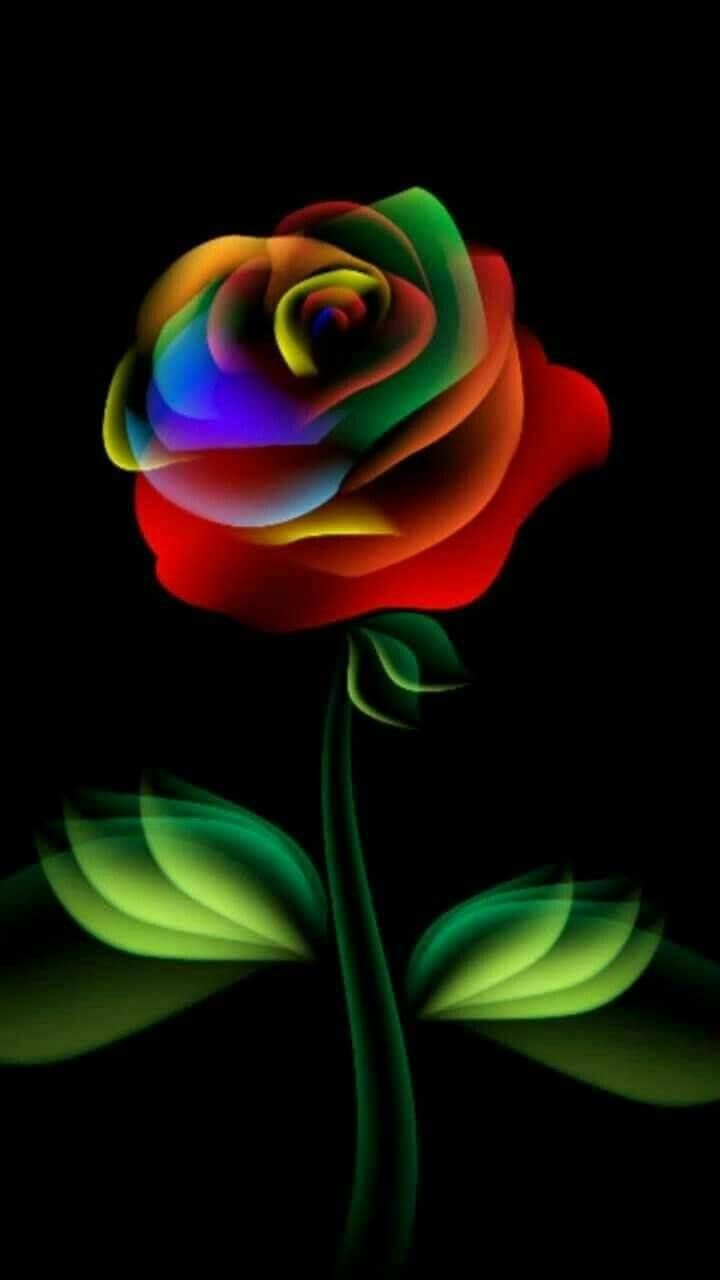 Rosa arcobaleon al neon, 720x1280 Verticale, Mobile