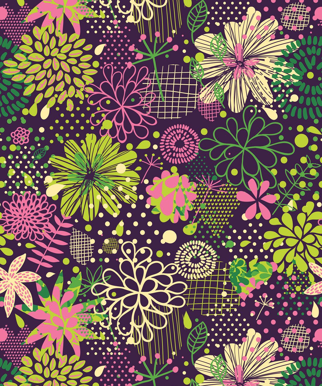 Fiori al neon colorati, 1100x1318 Full HD Verticale, Smartphone