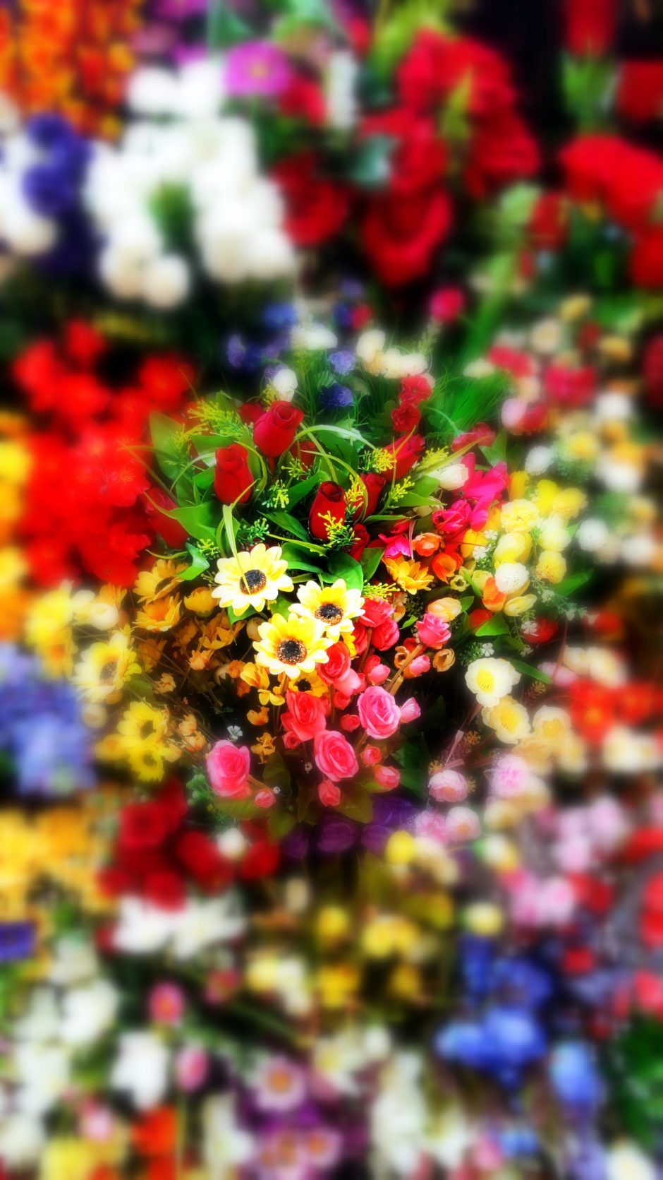 Fiori colorati sfocati, 940x1671 Full HD Verticale, iPhone