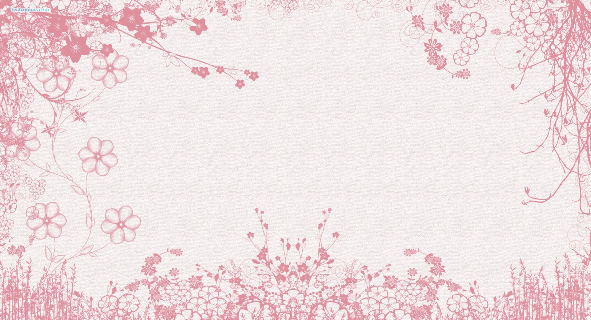 Cornice floreale rosa delicata, 1920x1040 Full HD 1080p, Desktop