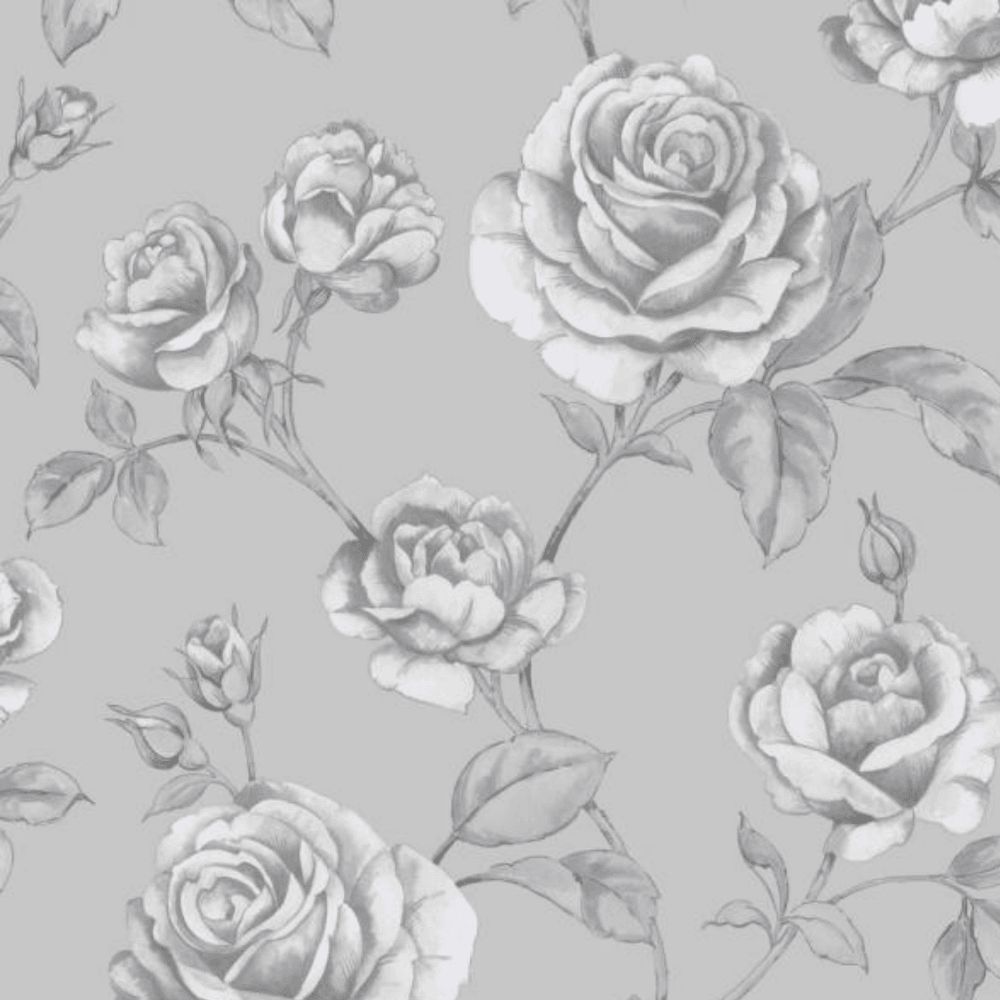 Rose grigie e bianche floreali, 1000x1000 HD, PC Desktop
