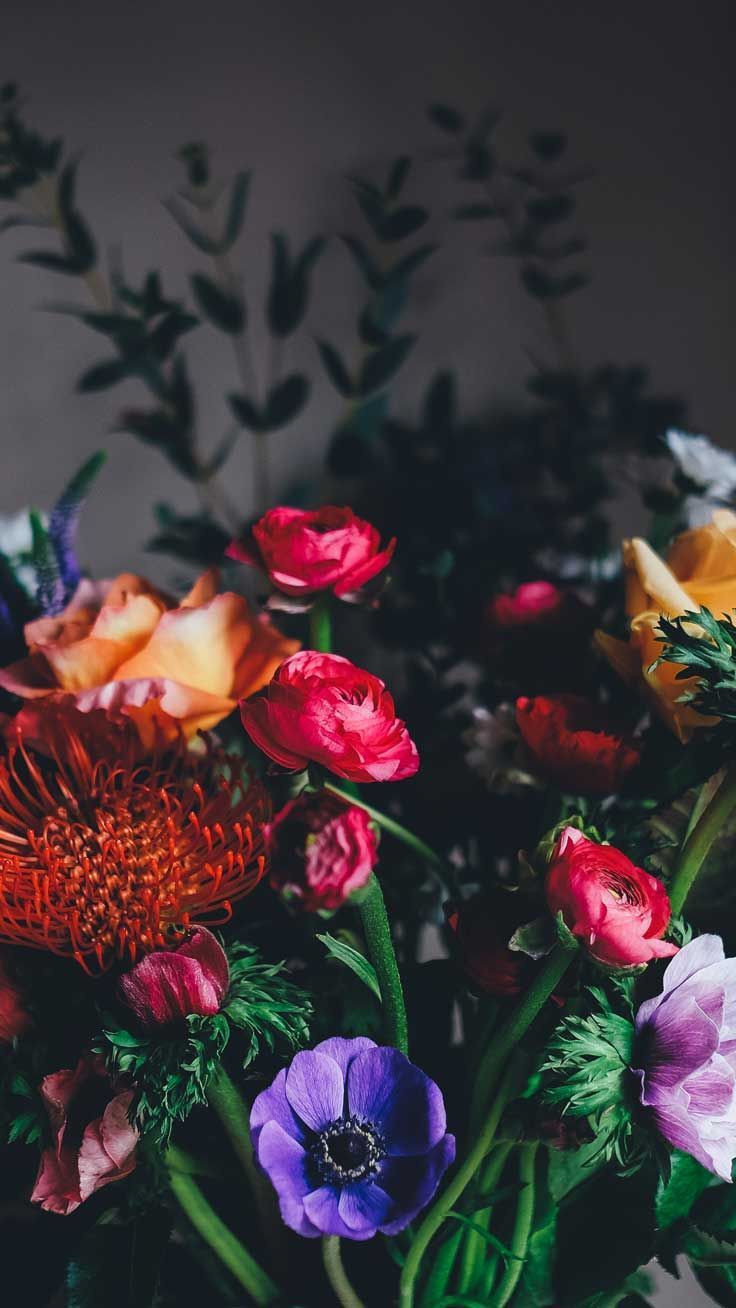 Bouquet fiori rosa e arancio, 736x1308 Full HD Verticale, Google Pixel