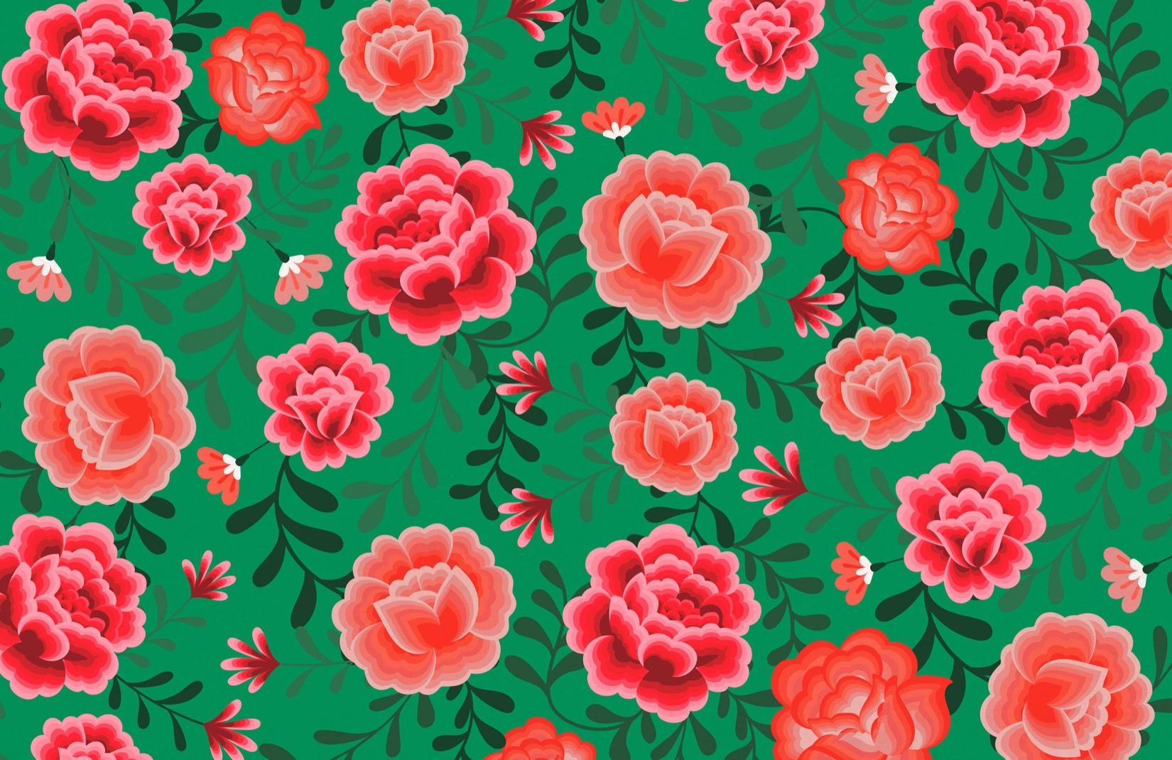 Fiori messicani rosa su verde, 1650x1070 900p, Laptop
