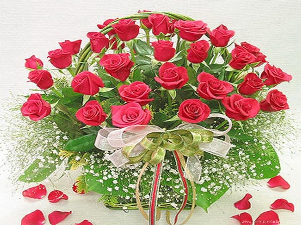 Cesto di rose rosse, 1024x768 HD, Desktop